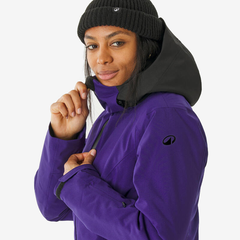 Kadın Kayak/Snowboard Montu - Mor - 500