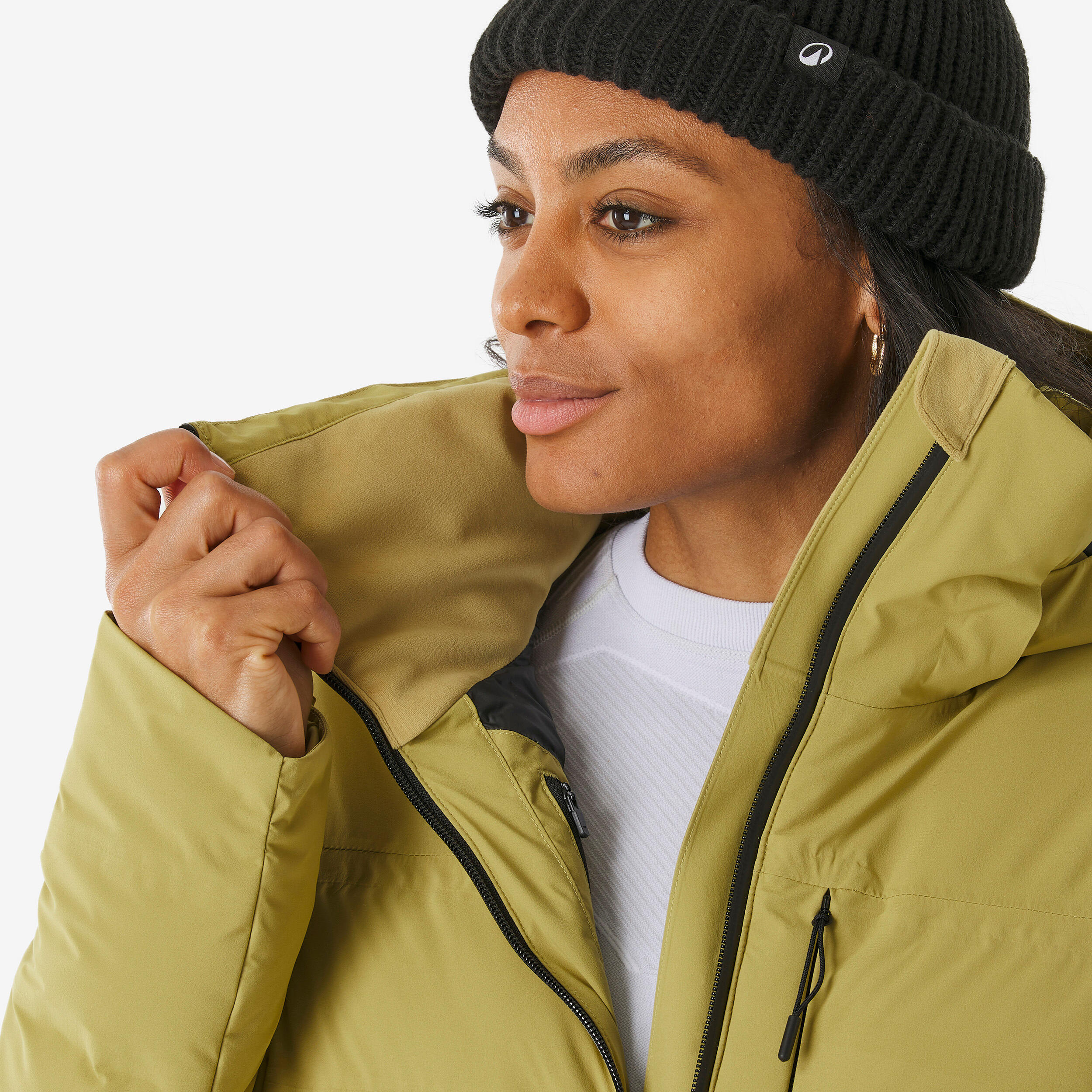 Doudoune de ski et snowboard très chaude et ventilée femme, 500