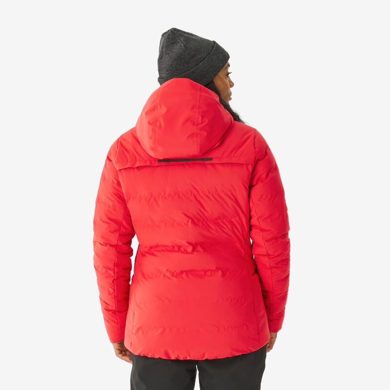 Kadın Şişme Kayak Montu - Kırmızı - 500 Warm