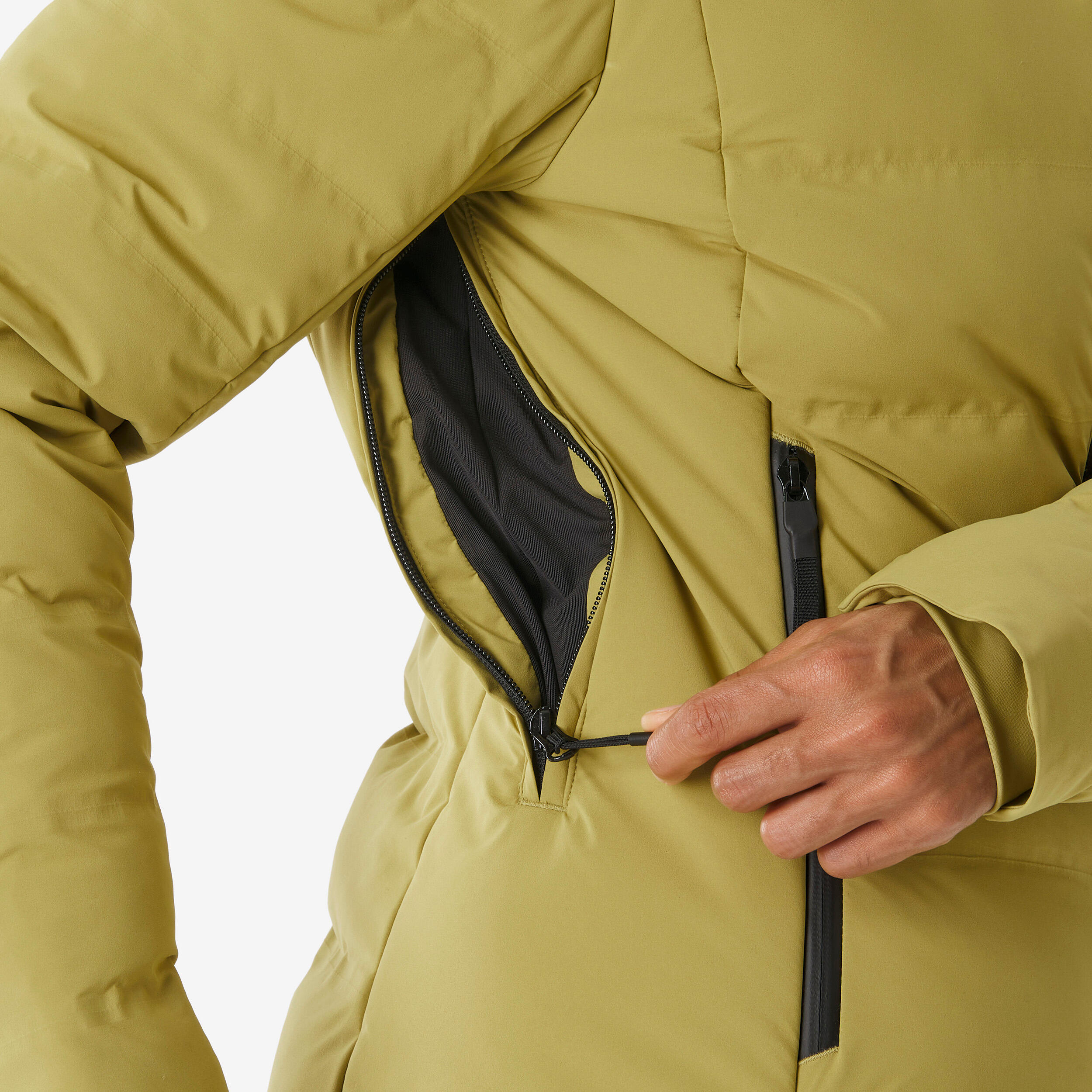 Manteau de ski et planche à neige chaud et ventilé femme, 500 5/18