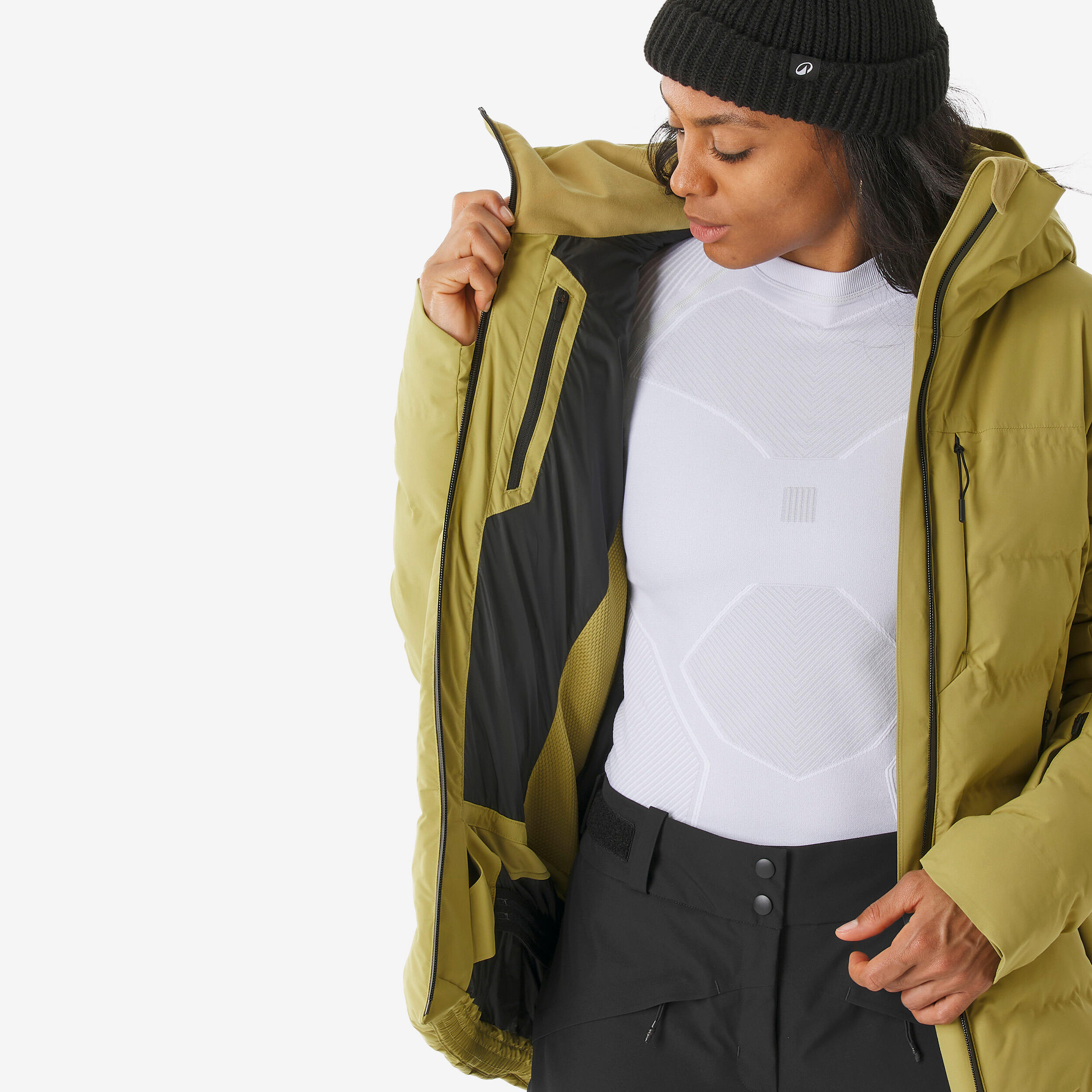 Manteau de ski et planche à neige chaud et ventilé femme, 500 Warm - WEDZE