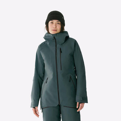 Giacca sci donna FR500 verde