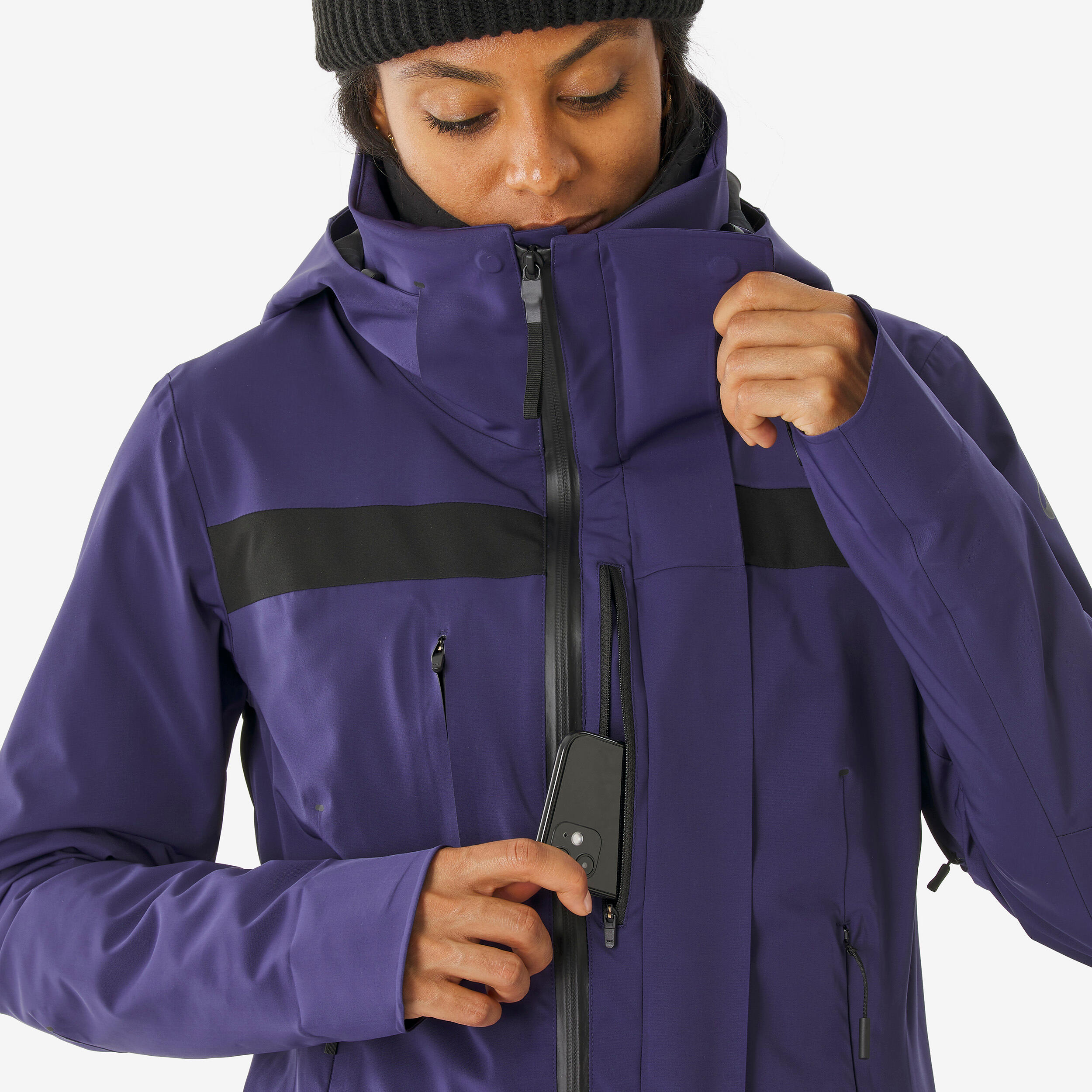 Dámská lyžařská a snowboardová bunda velmi prodyšná nepromokavá JKT 900 10/20