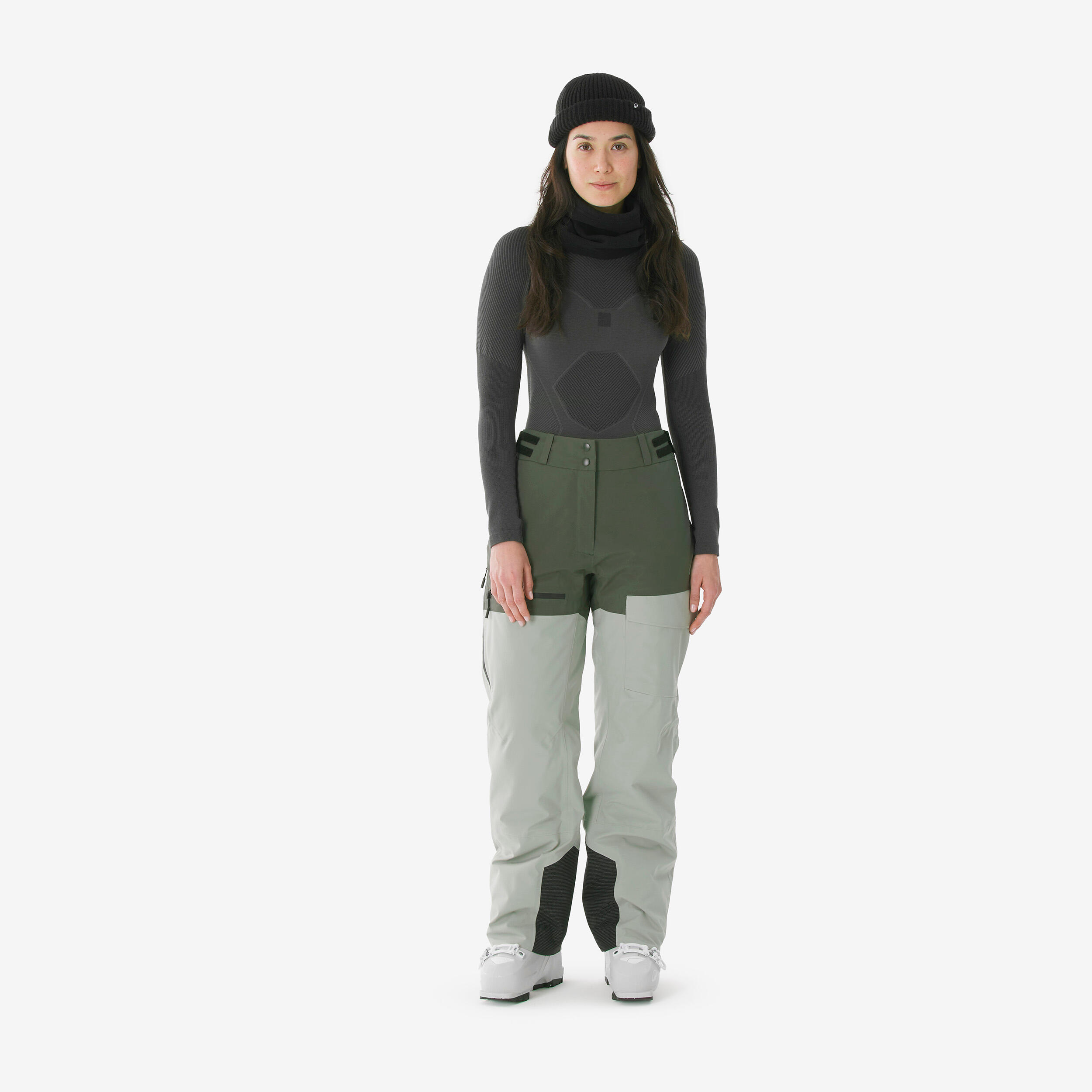 Pantalon de ski et planche à neige imperméable et respirant femme, 500 AM 2/16