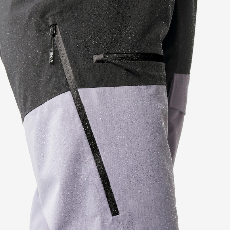 Pantalon de schi și snowboard 500 AM impermeabil și respirant Mov damă 