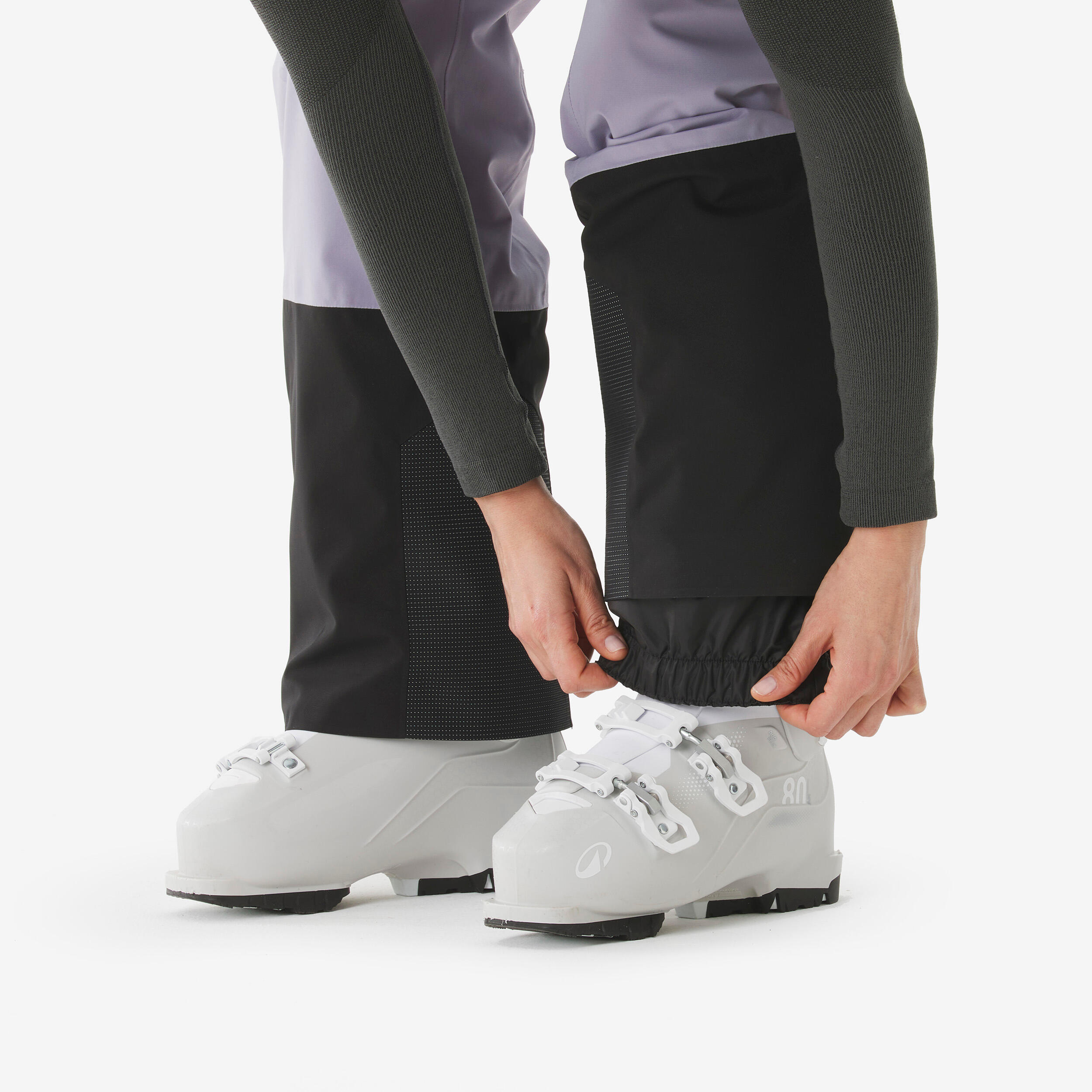 Pantalon de ski et snowboard imperméable femme, Pant 500 AM violet 13/25