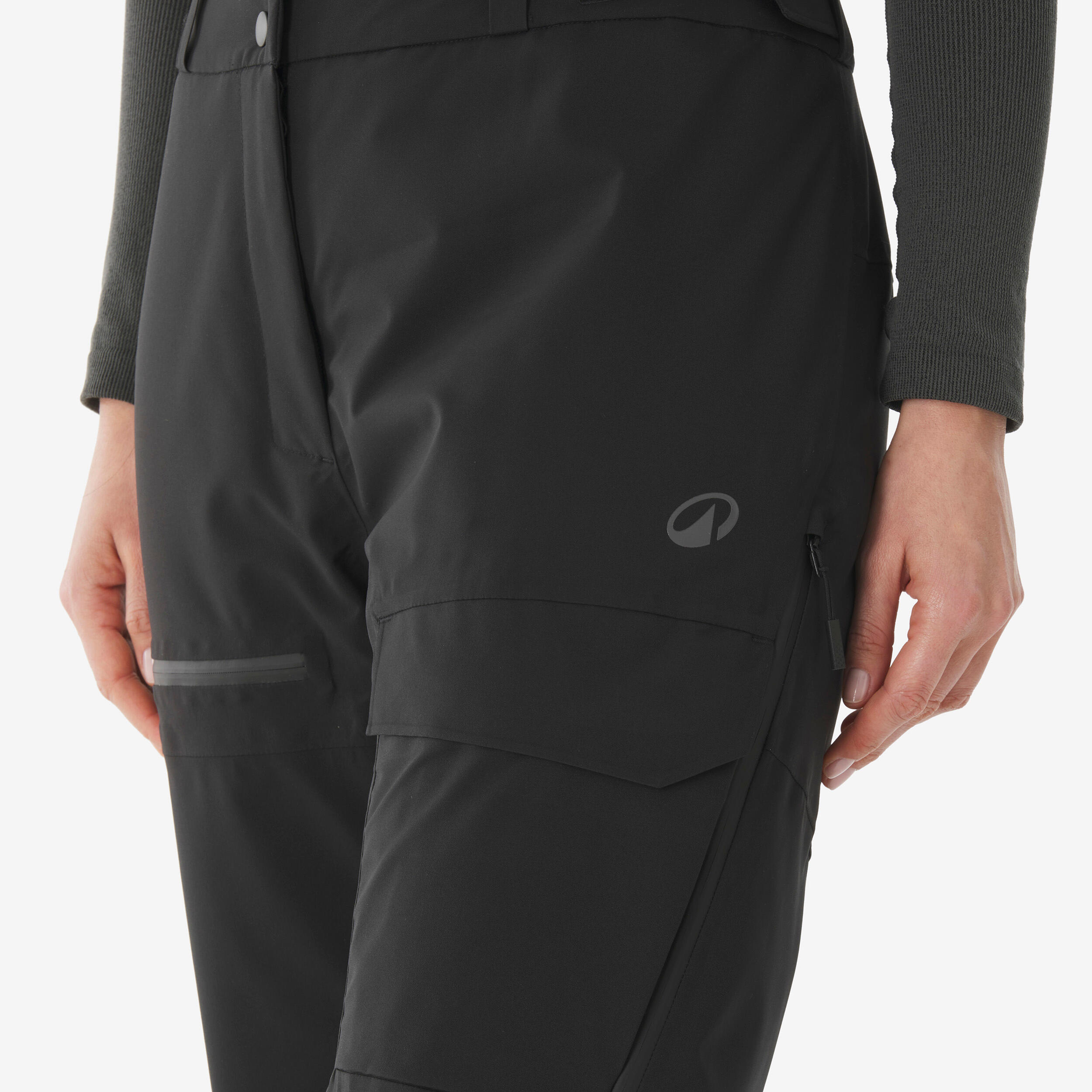 Skihose Snowboardhose Damen wasserdicht atmungsaktiv - 500 AM schwarz 5/15