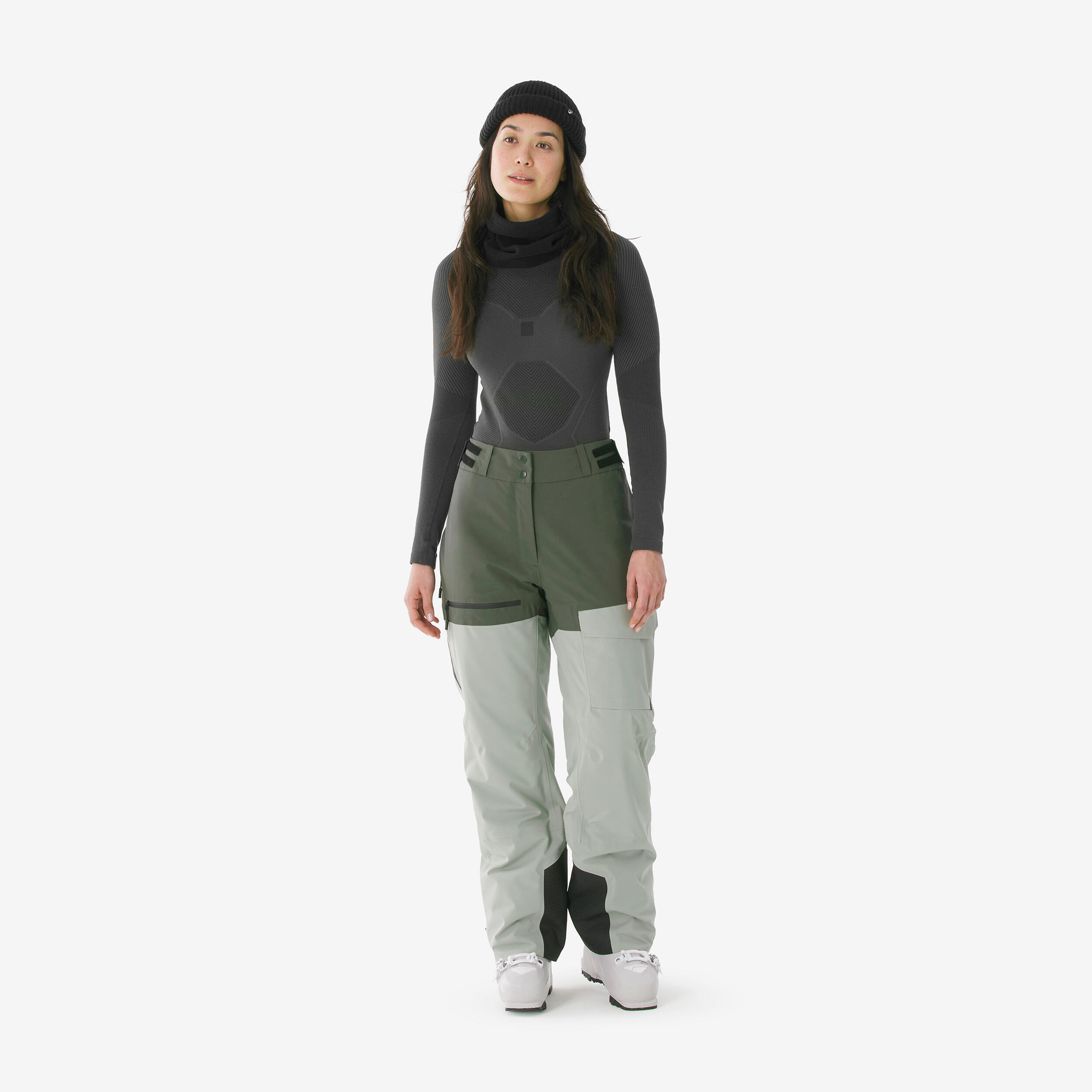 Women's Waterproof Breathable Ski and Snowboard Pants, 500 AM - WEDZE