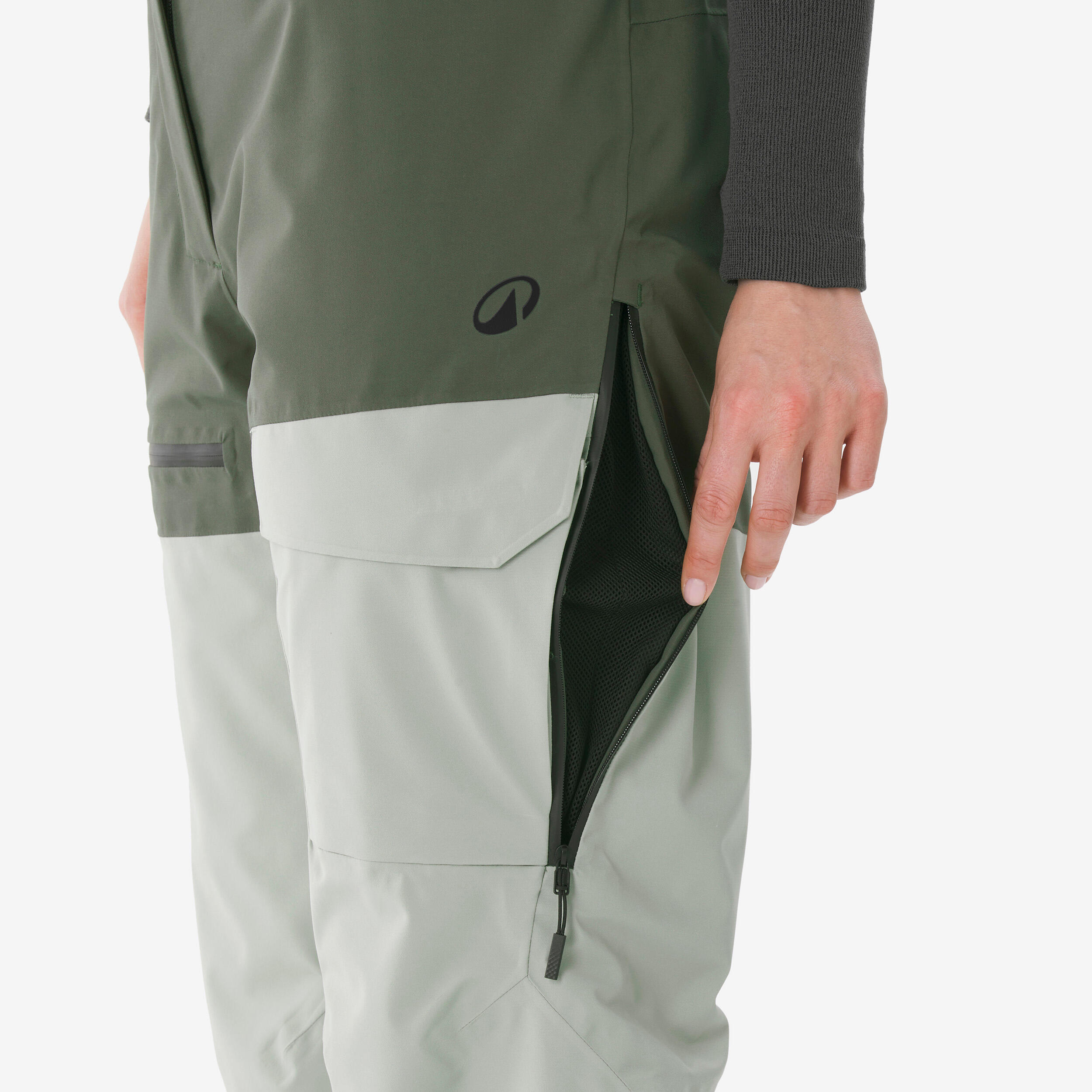 Pantalon de ski et planche à neige imperméable et respirant femme, 500 AM 6/16