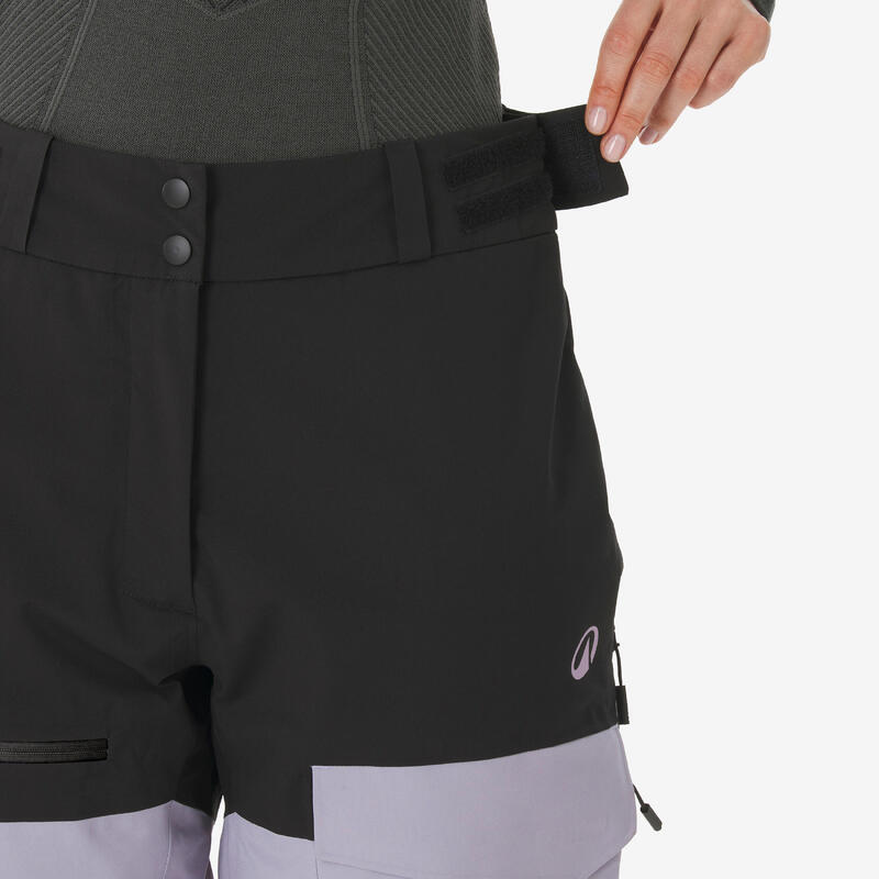 Pantalon de schi și snowboard 500 AM impermeabil și respirant Mov damă 