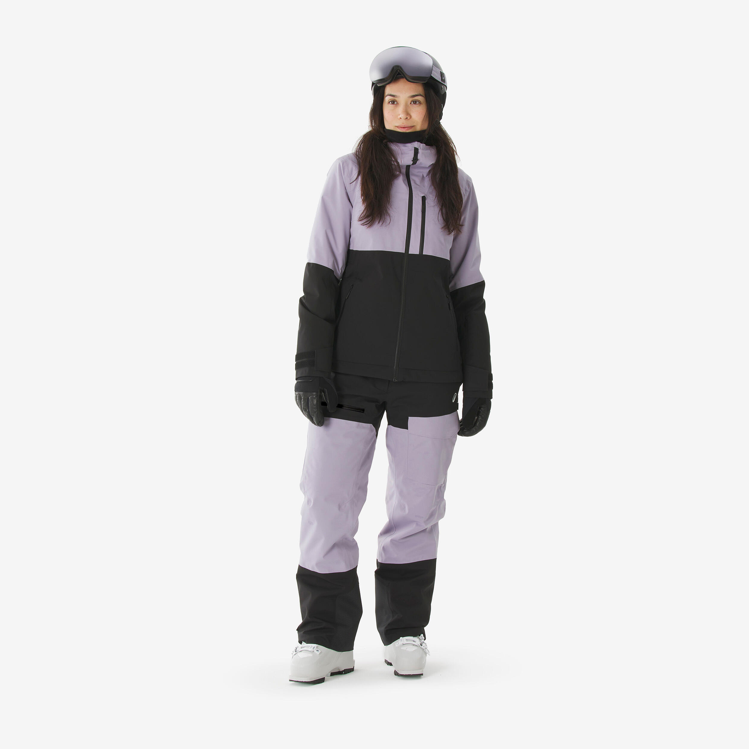 Manteau de ski et planche à neige chaud et respirant femme, 500 AM 13/30