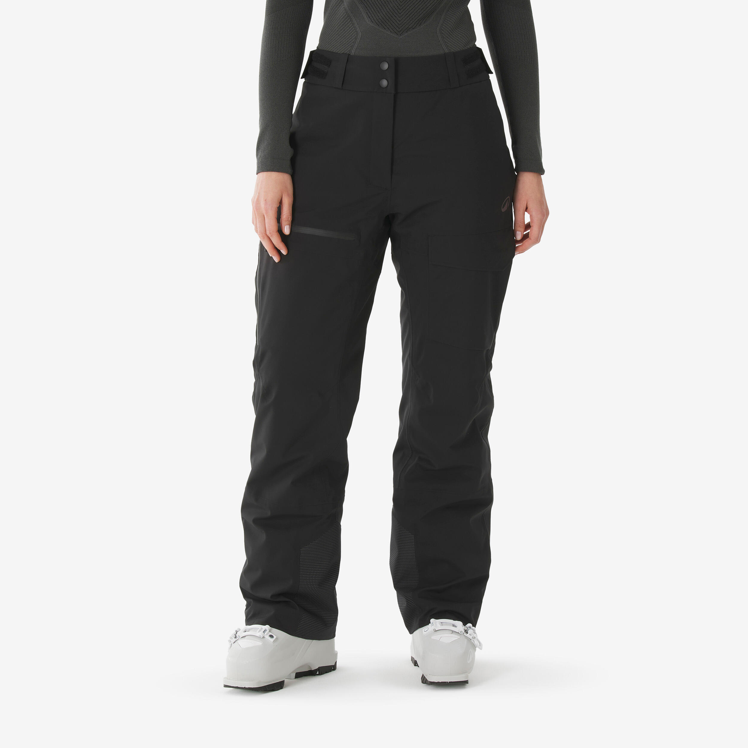Pantalon schi și snowboard 500 AM impermeabil și respirant Negru damă