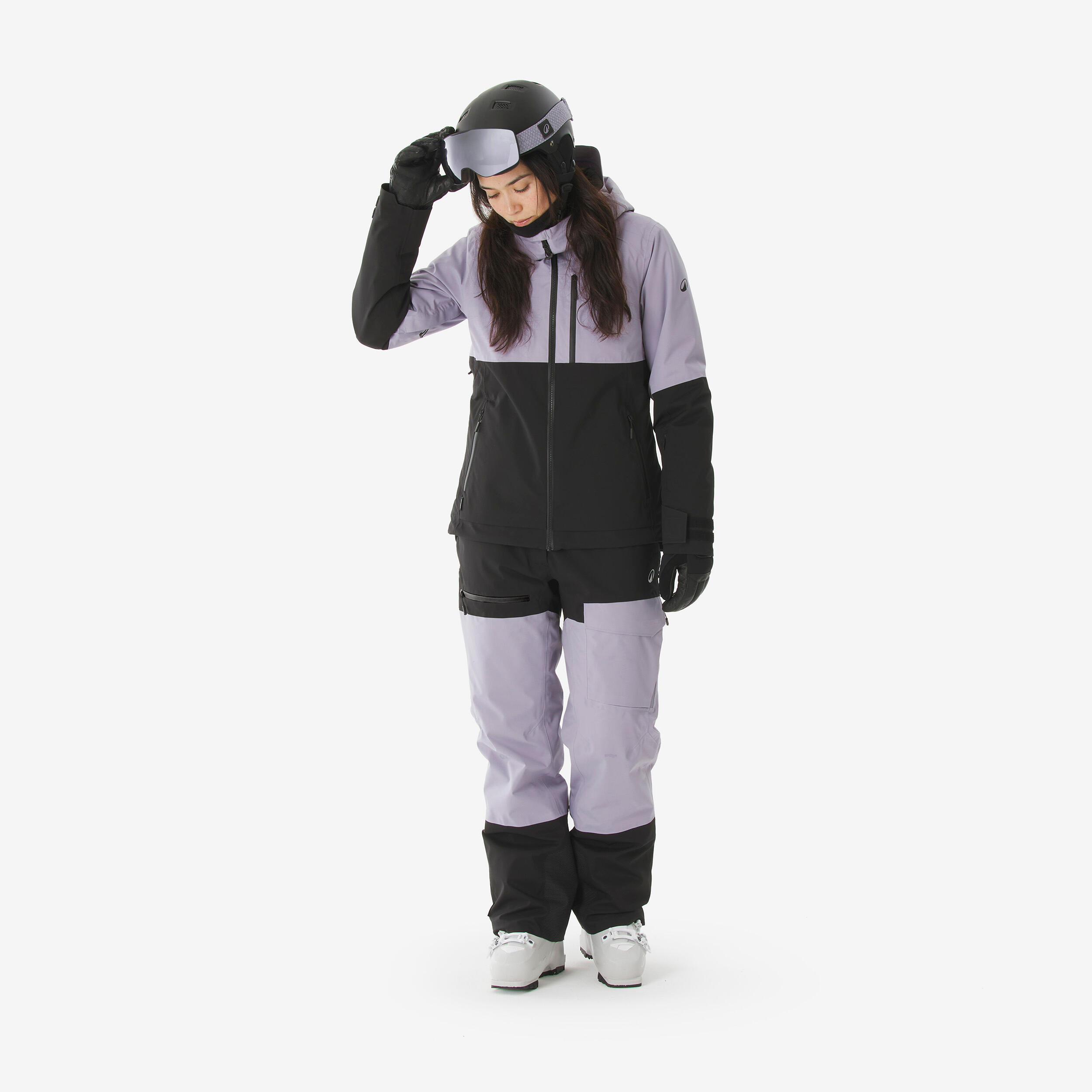 Manteau de ski et planche à neige chaud et respirant femme, 500 AM 2/30