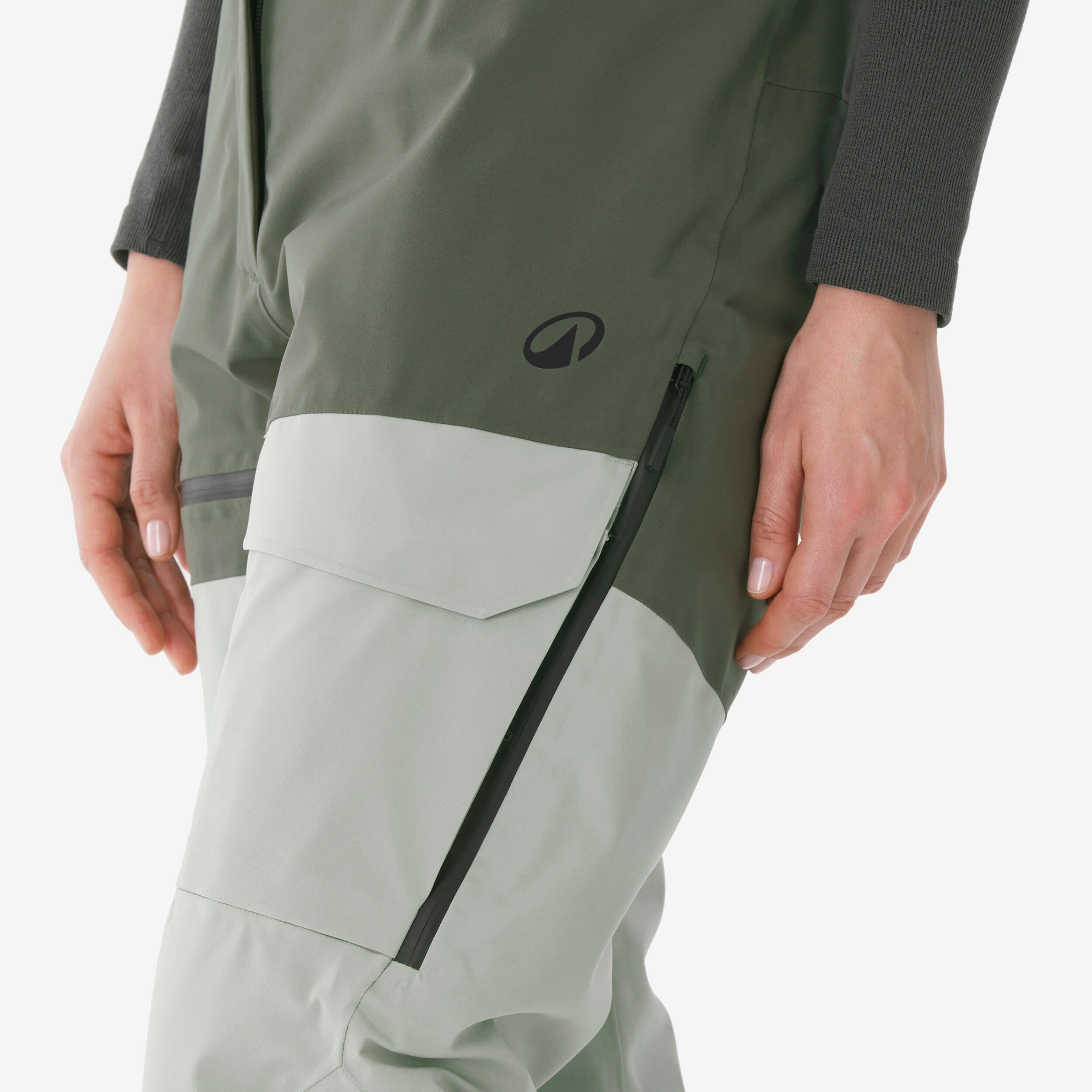 Pantalon de ski et planche à neige imperméable et respirant femme, 500 AM 5/16