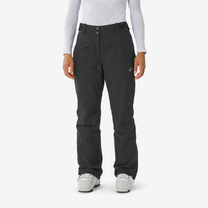Pantalón de esquí y snowboard cálido y transpirable mujer, Pant 500 negro