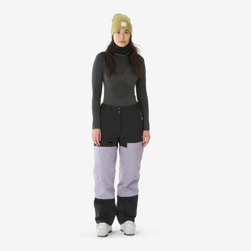 Pantalon de schi și snowboard 500 AM impermeabil și respirant Mov damă 