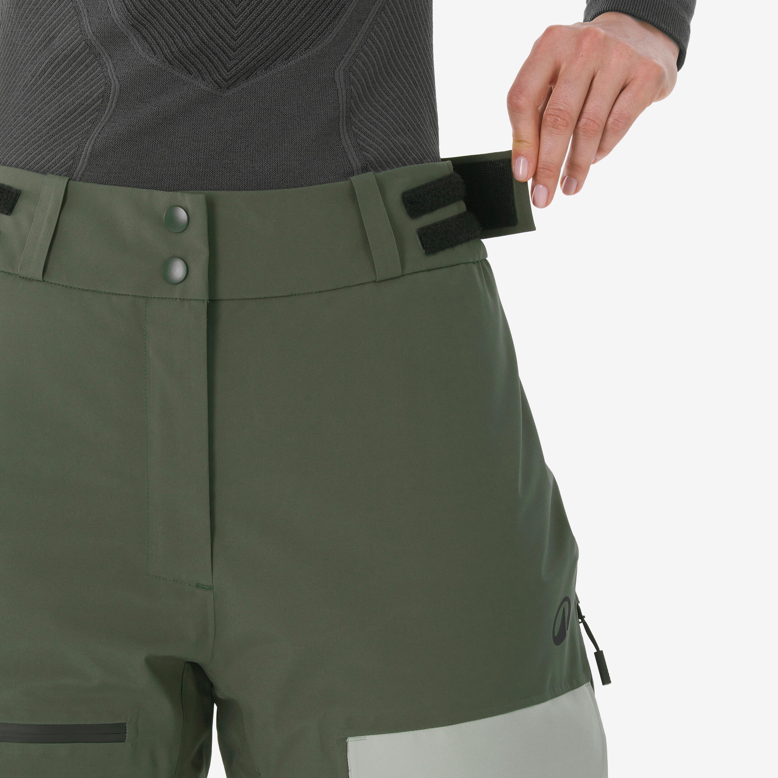 Pantalon de ski et planche à neige imperméable et respirant femme, 500 AM 10/16