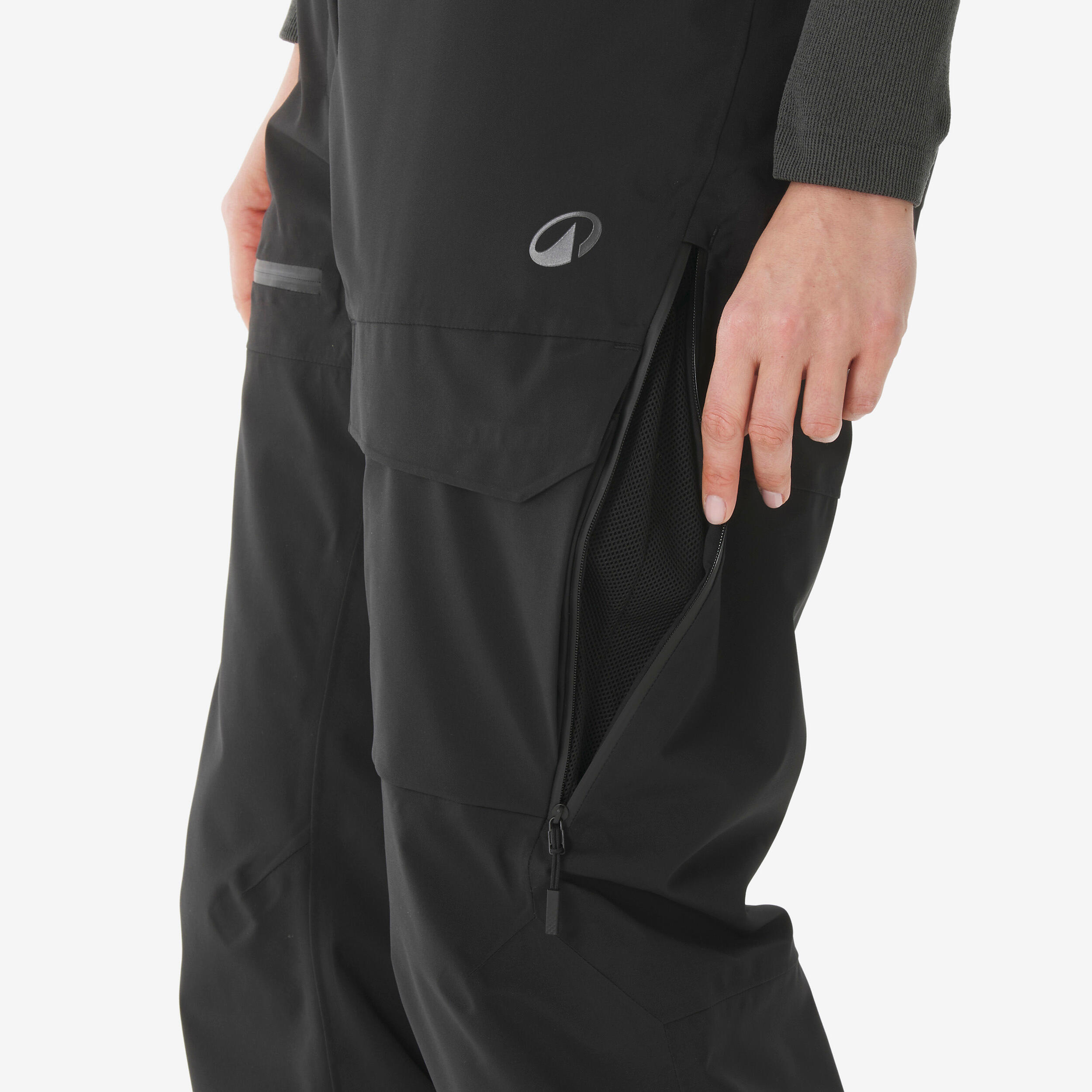 Skihose Snowboardhose Damen wasserdicht atmungsaktiv - 500 AM schwarz 6/15