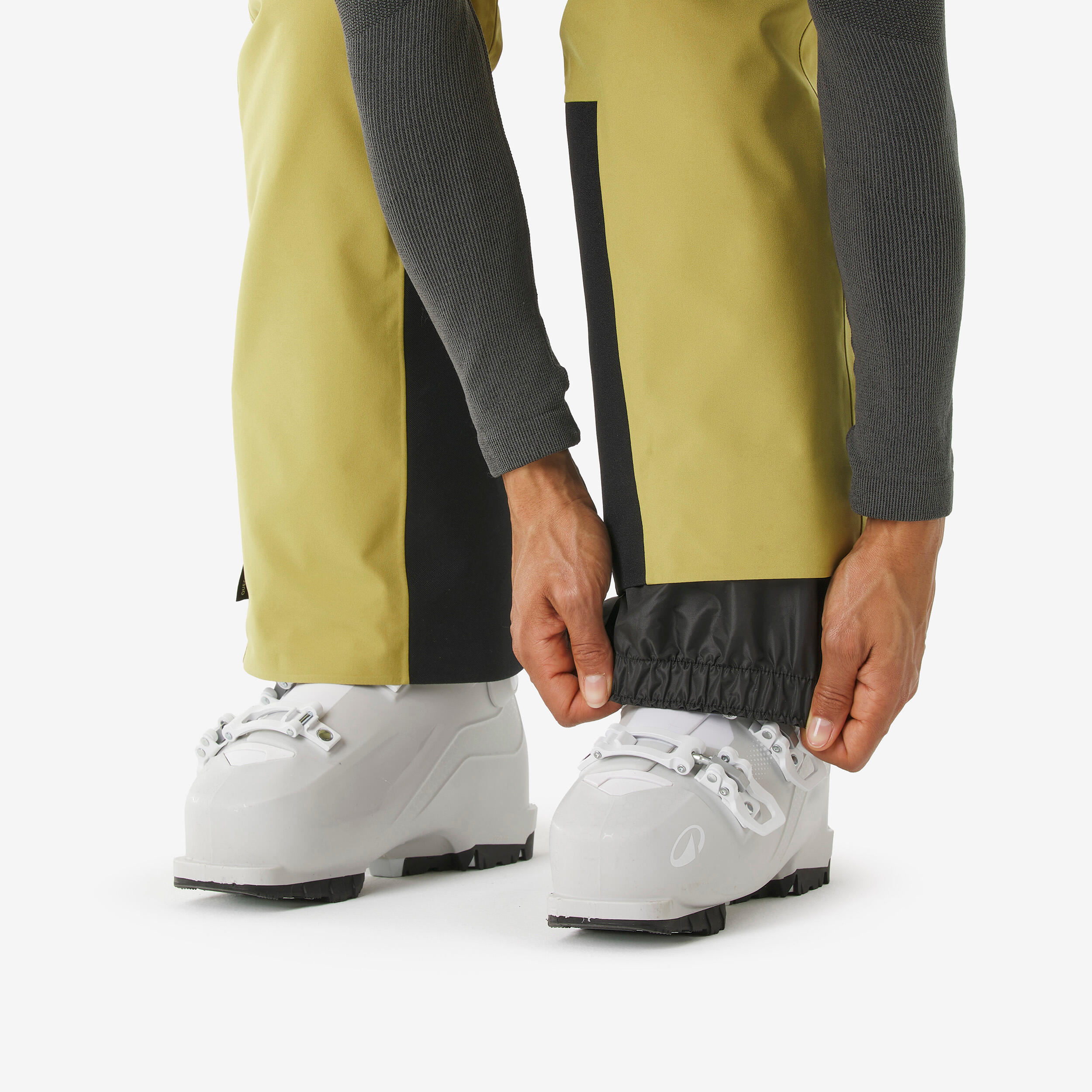 Warme en ademende skibroek snowboardbroek dames 500 groen 8/10