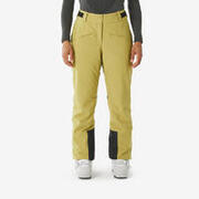 Pantalon de schi și snowboard 500 călduros și respirant damă verde