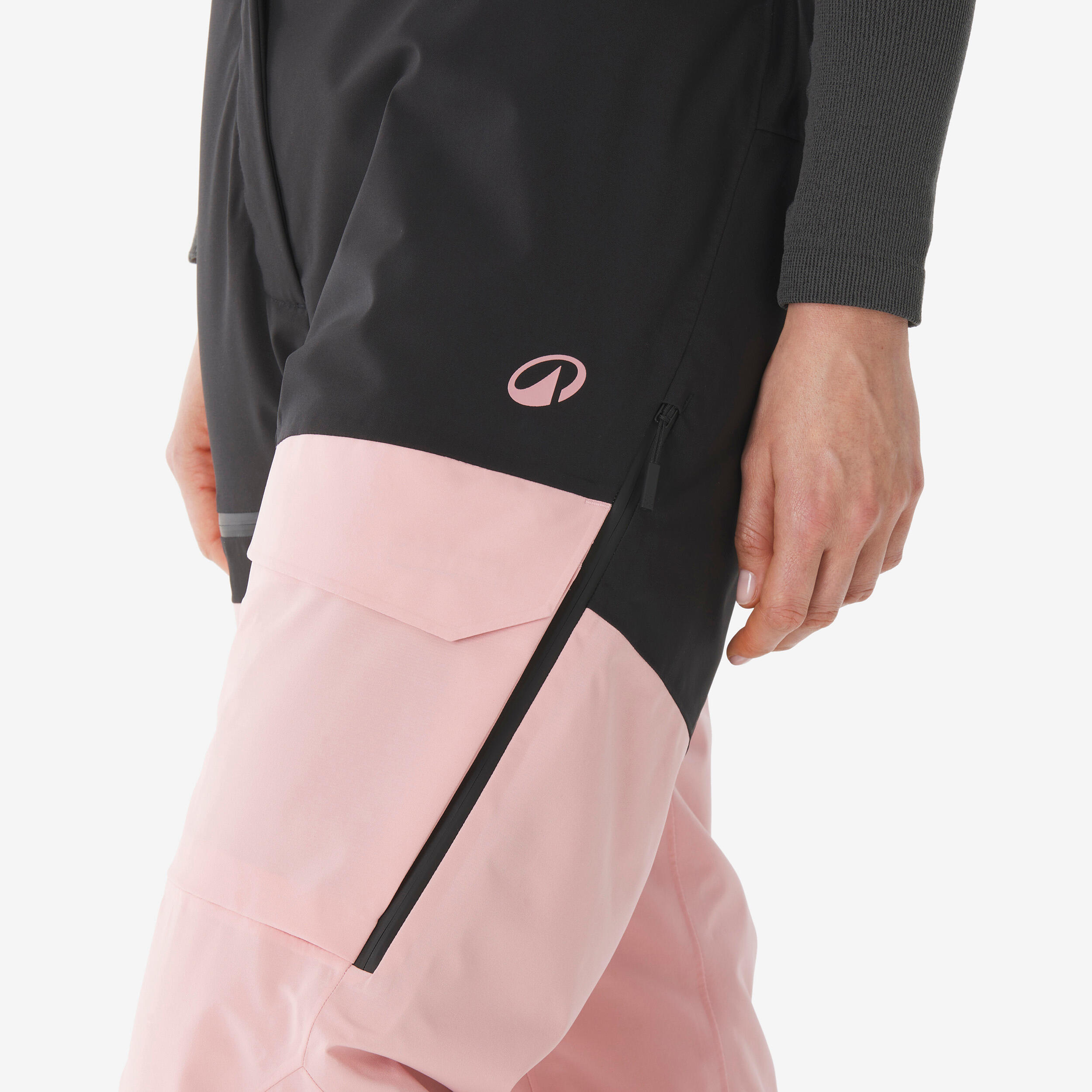 Skihose Snowboardhose Damen wasserdicht - Pant 500 AM rosa 5/16