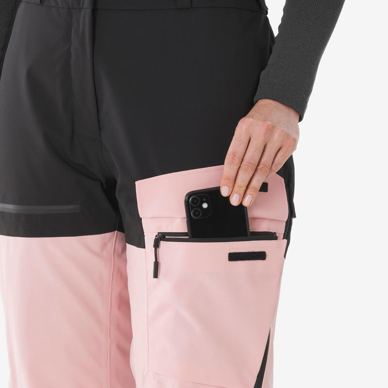 Kadın Kayak/Snowboard Pantolonu - Pembe - 500 AM