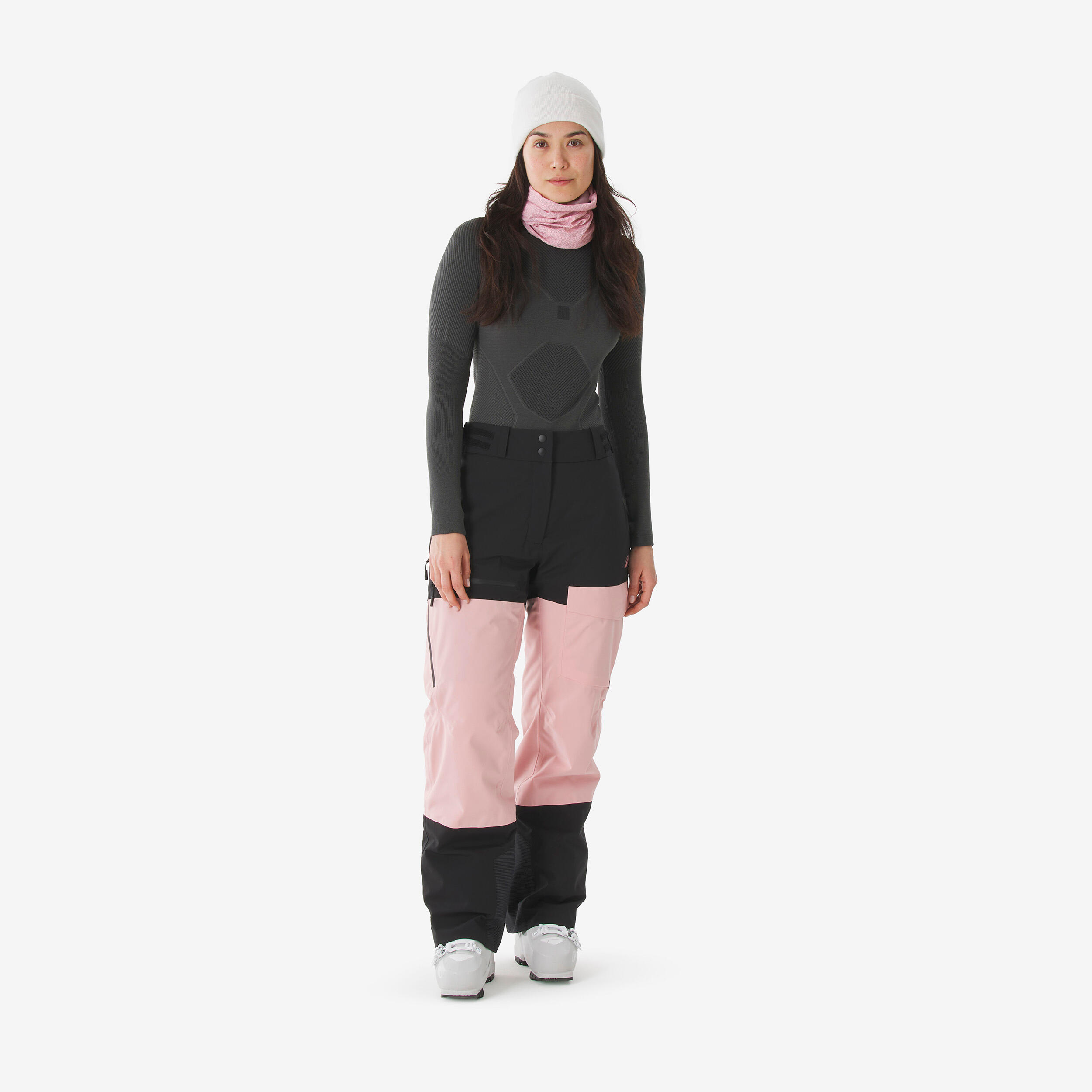 Skihose Snowboardhose Damen wasserdicht - Pant 500 AM rosa 2/16
