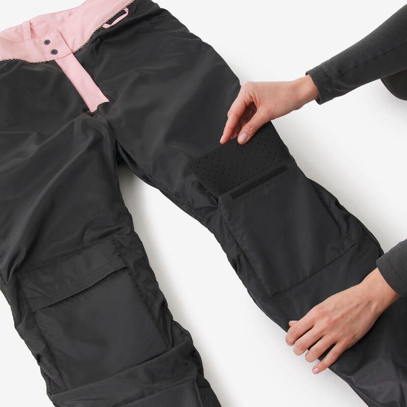 Pantalon de schi și snowboard SNB 500 rezistent și impermeabil roz damă
