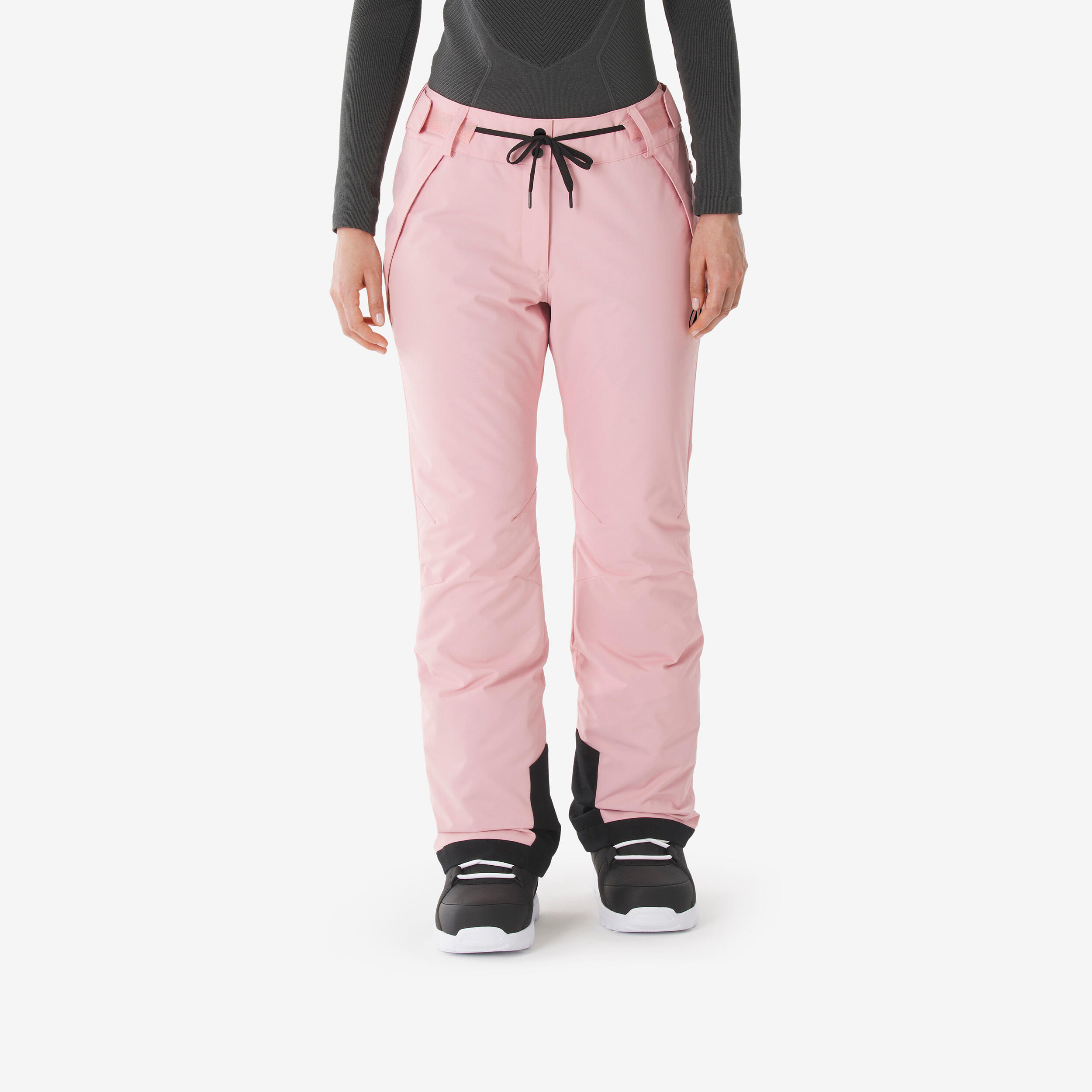 Skihose Snowboardhose Damen strapazierfähig wasserdicht 500 rosa