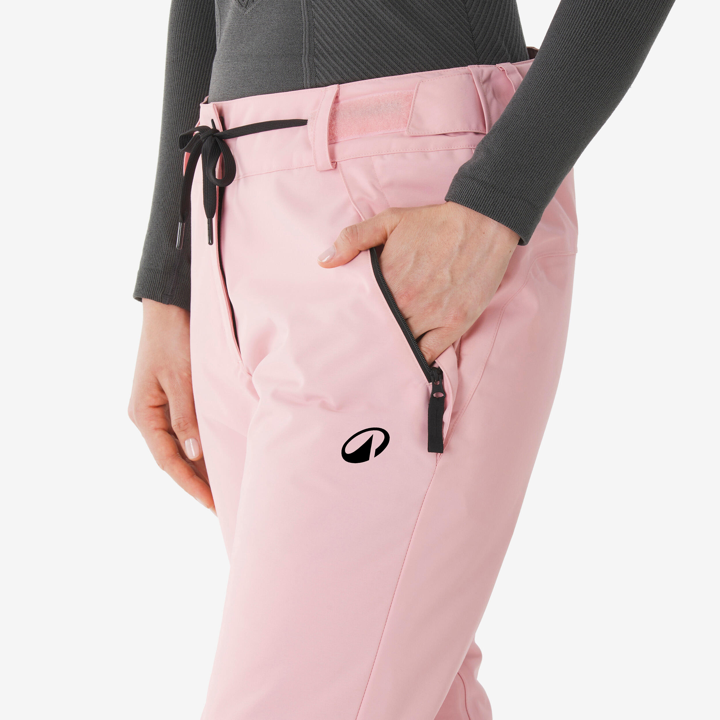 Pantalon de ski et snowboard résistant et imperméable femme, SNB 500 rose 5/12