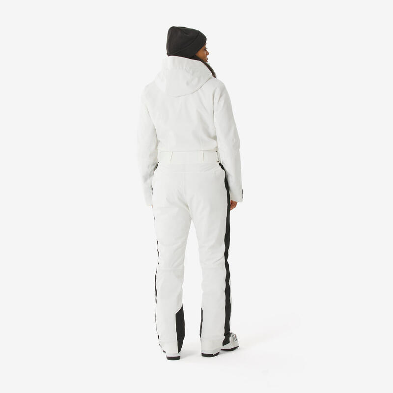 Combinezon călduros schi și snowboard SUIT 500 Alb Damă