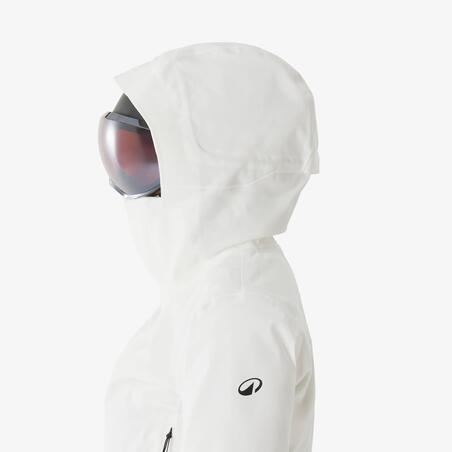 Комбінезон лижний жіночий 500 водонепроникний білий