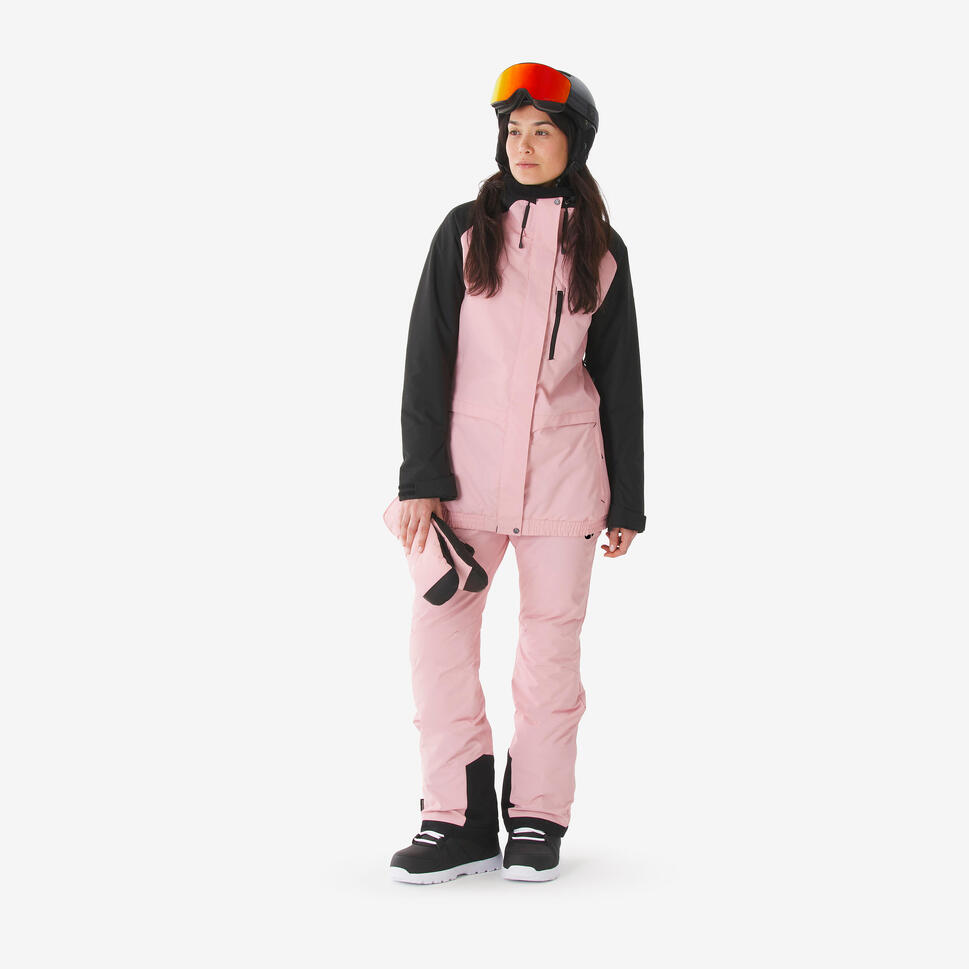 Kurtka narciarska i snowboardowa damska Quechua 500 long