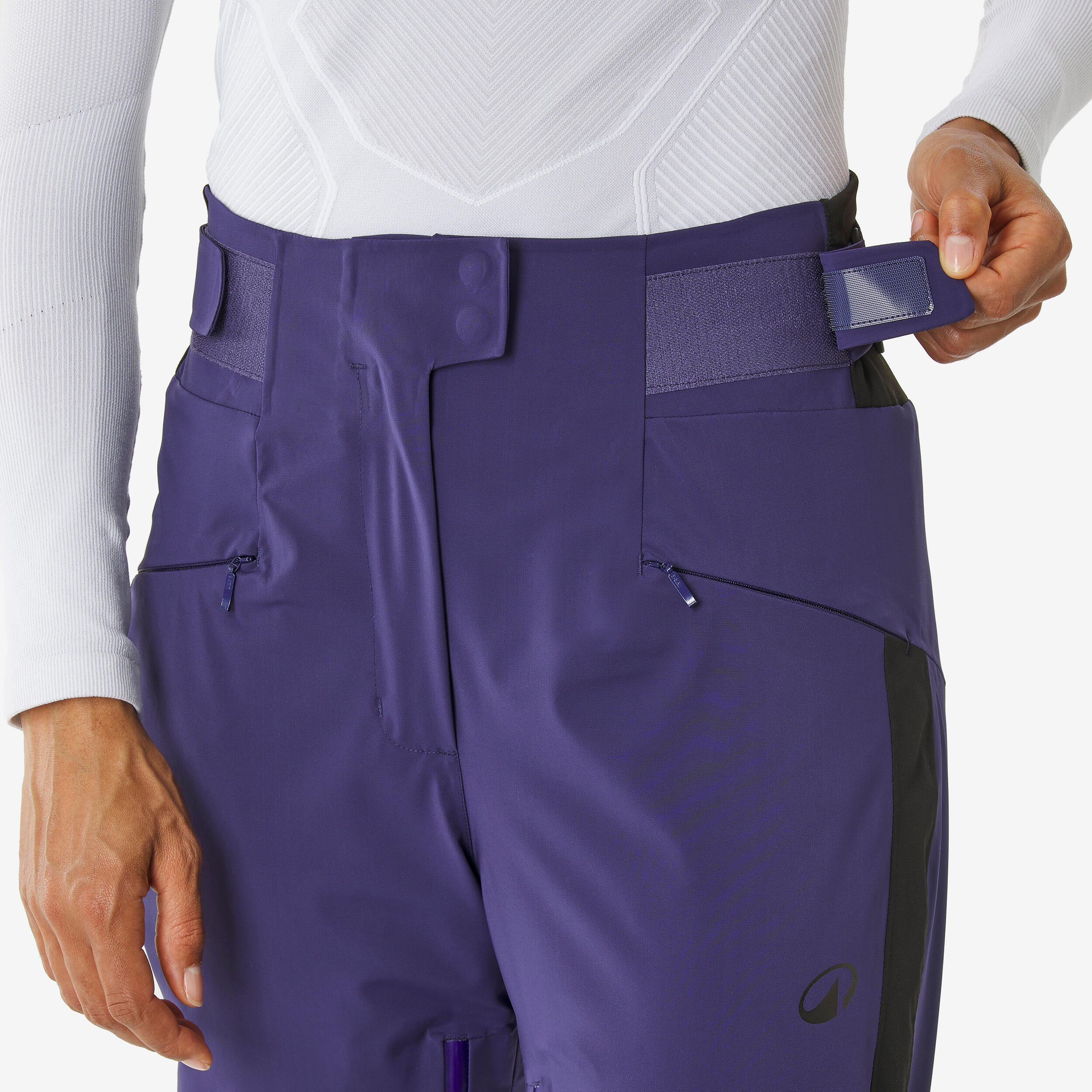 Warme en zeer goed ademende skibroek voor dames 900 paars 8/13