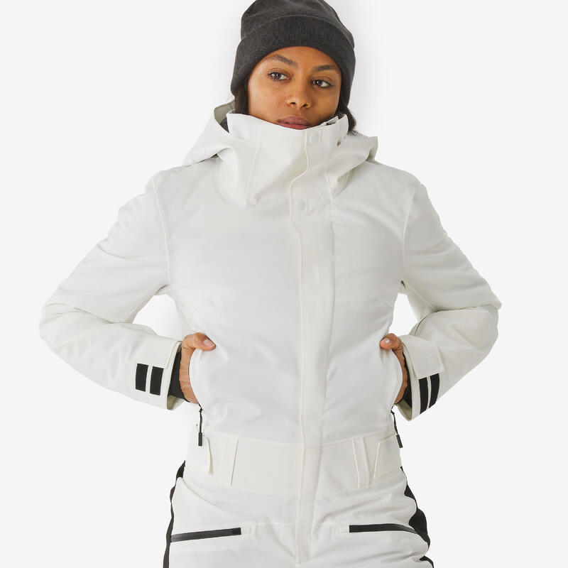 Combinezon călduros schi și snowboard SUIT 500 Alb Damă