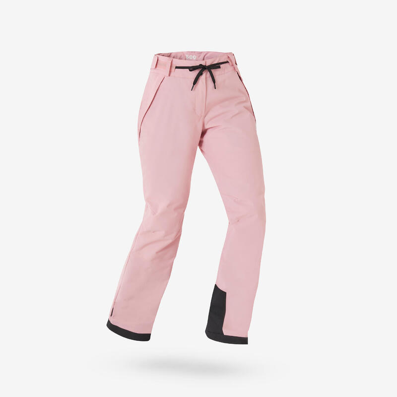 Pantalon de ski et snowboard résistant et imperméable femme, SNB 500 noir