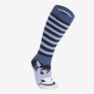 Reitsocken sweet & warm Kinder blau