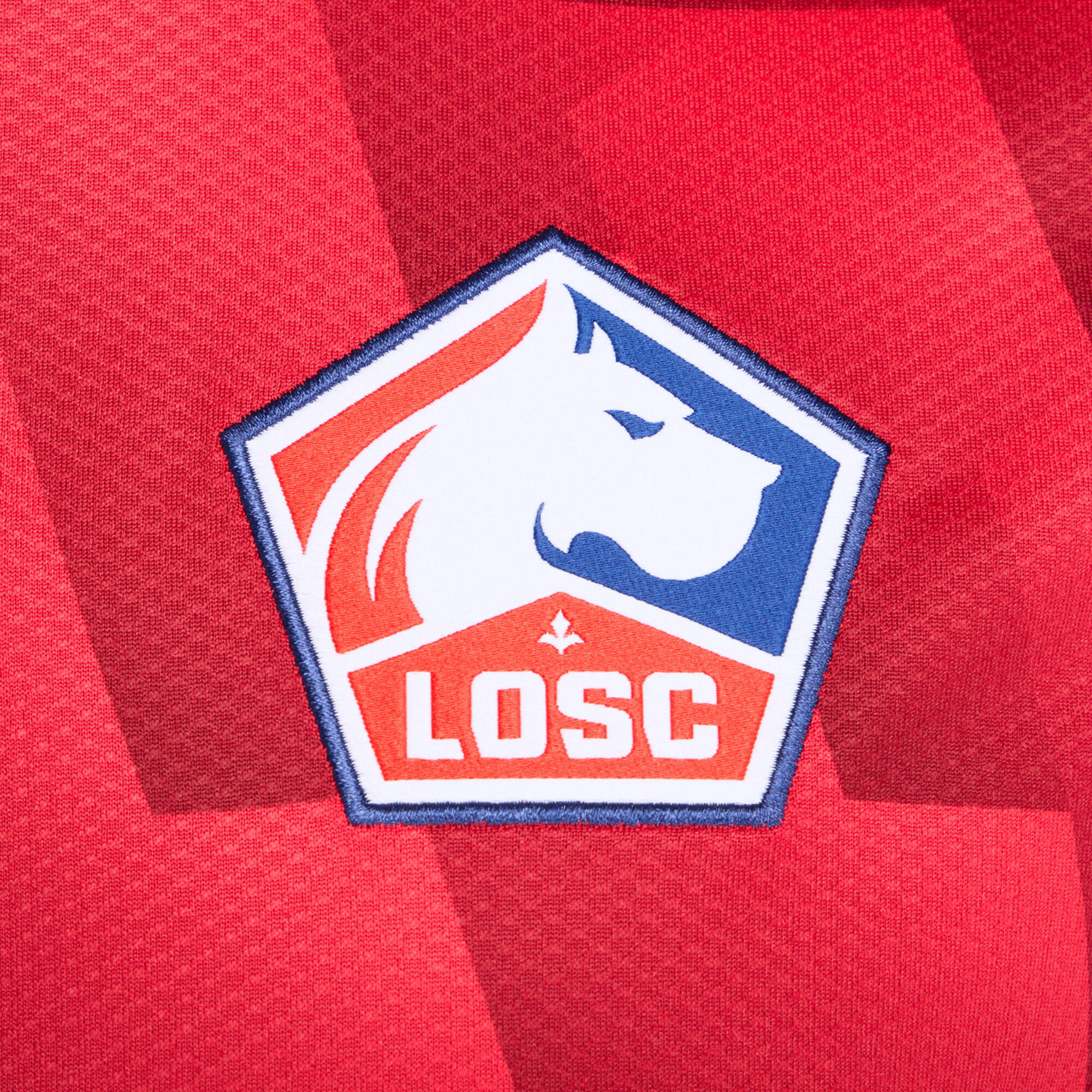 MAILLOT LOSC DOMICILE ADULTE 2025/2026 ROUGE BLANC 8/11