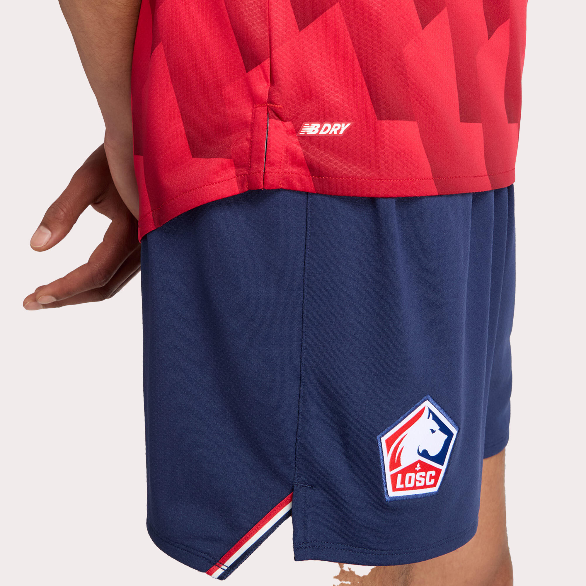 MAILLOT LOSC DOMICILE ADULTE 2025/2026 ROUGE BLANC 10/11
