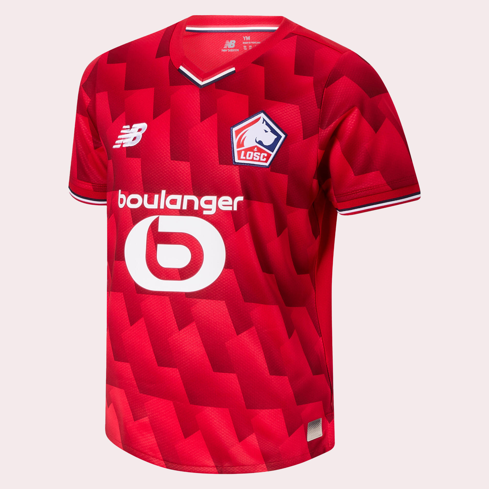 MAILLOT LOSC DOMICILE ADULTE 2025/2026 ROUGE BLANC 2/11