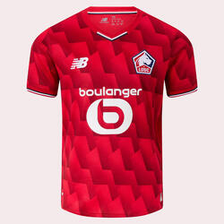 MAILLOT LOSC DOMICILE ADULTE 2025/2026 ROUGE BLANC