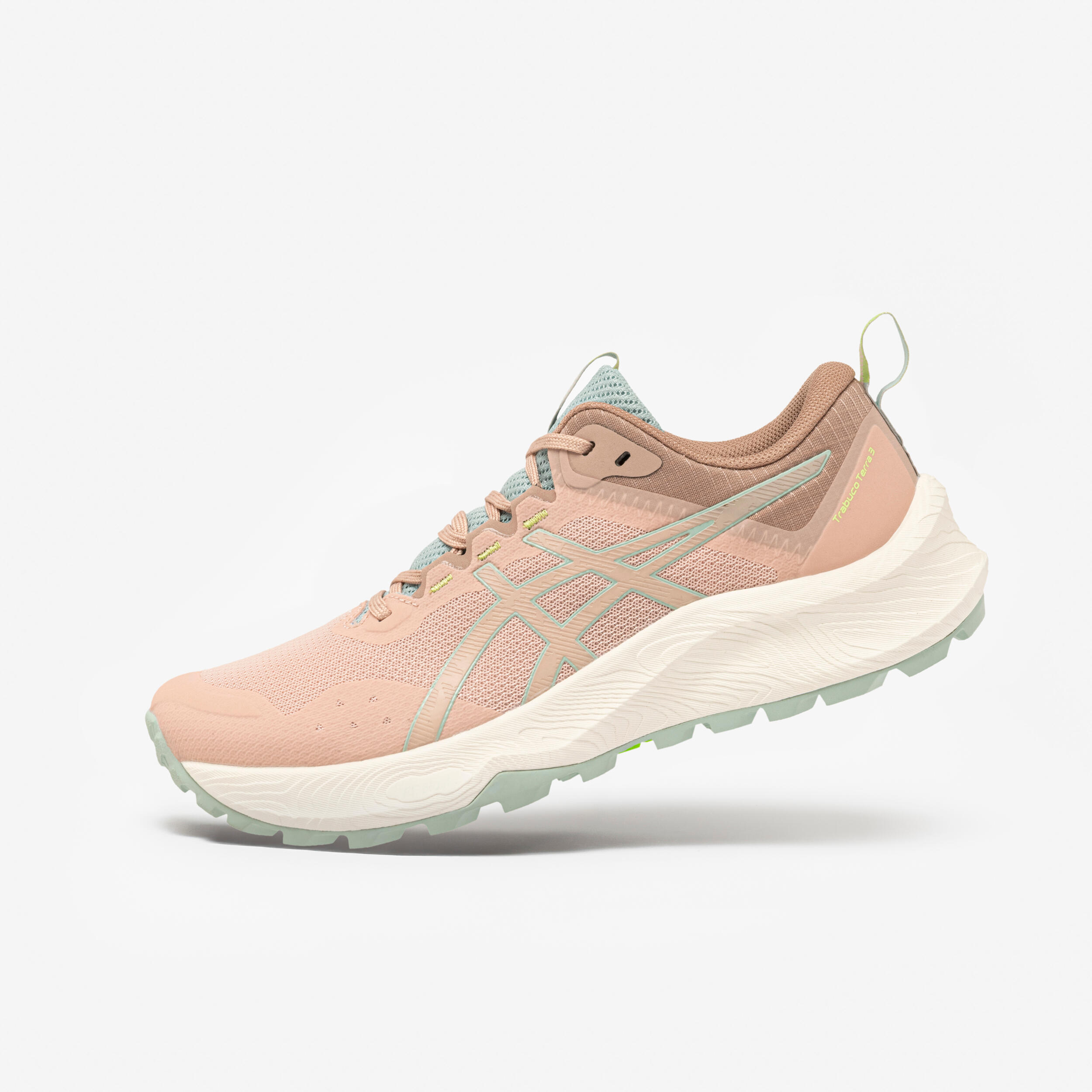 Chaussures de Trail Running Femme Asics Trabuco Terra 2 roses et grises ASICS