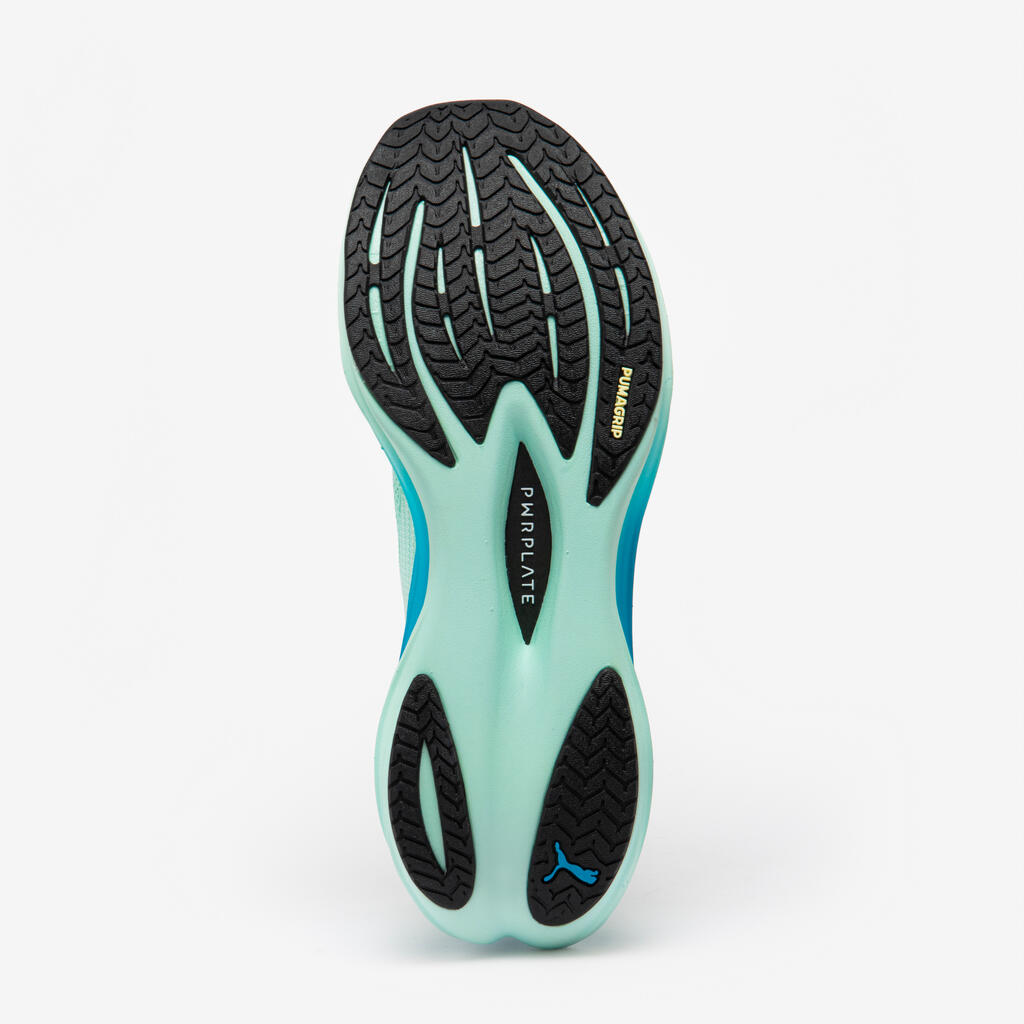 Puma Deviate Nitro 3 Men's Running Shoes - Mint Melt / Speed Blue