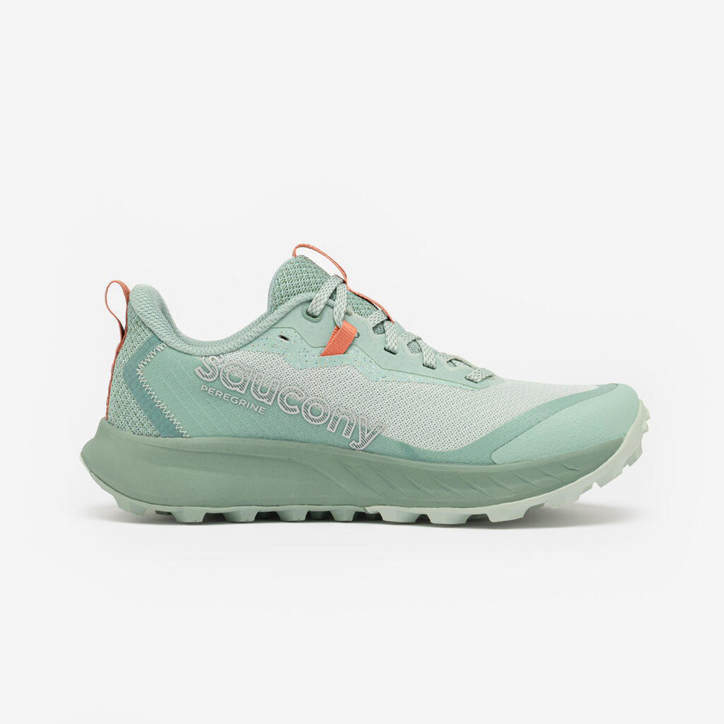 Women's Trail Running Shoes - Saucony Peregrine 15 - Green