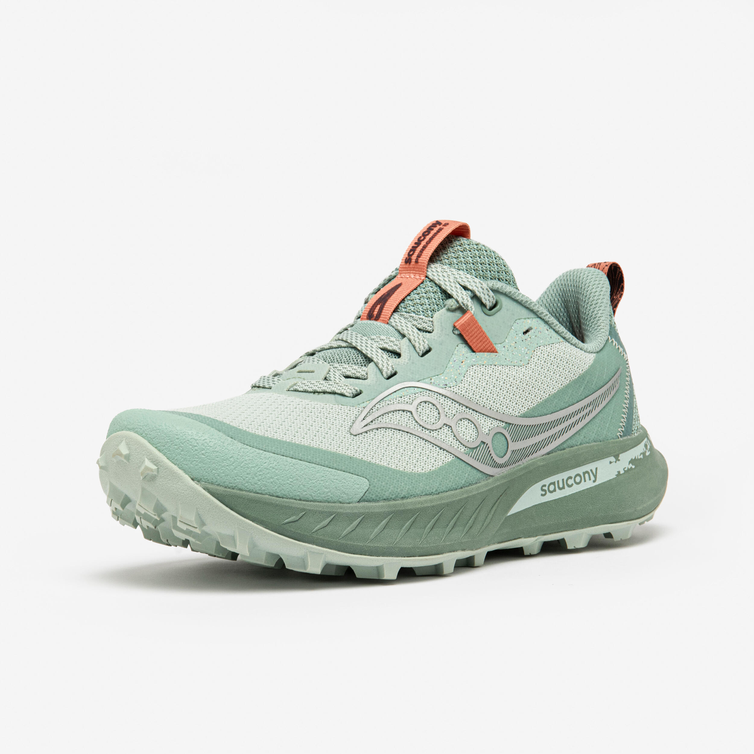 Chaussures de Trail Running Femme, Saucony Peregrine 15 Vert 3/7