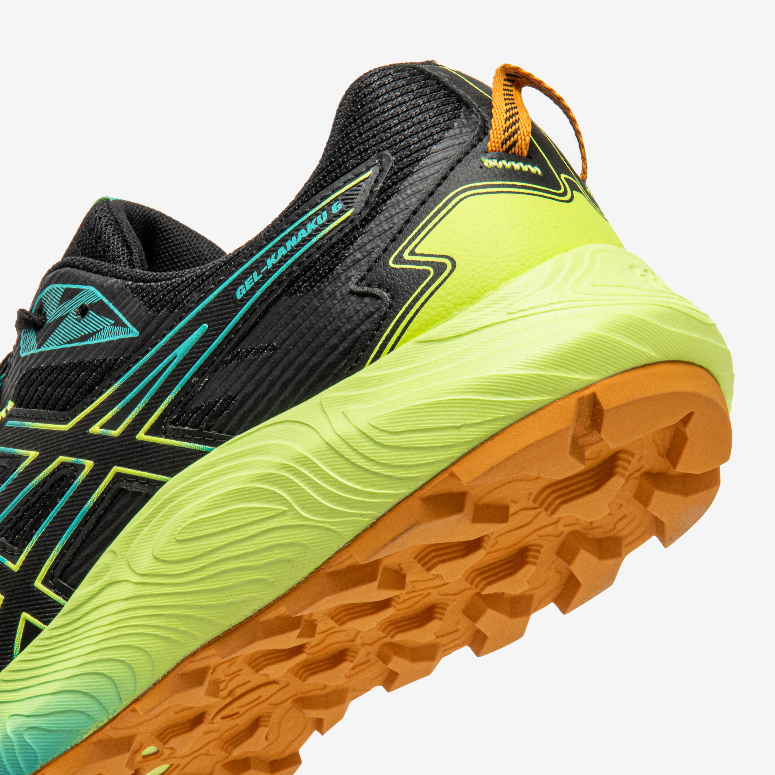 Trailschoenen Gel Kanaku 6 heren zwart/geel 6/7