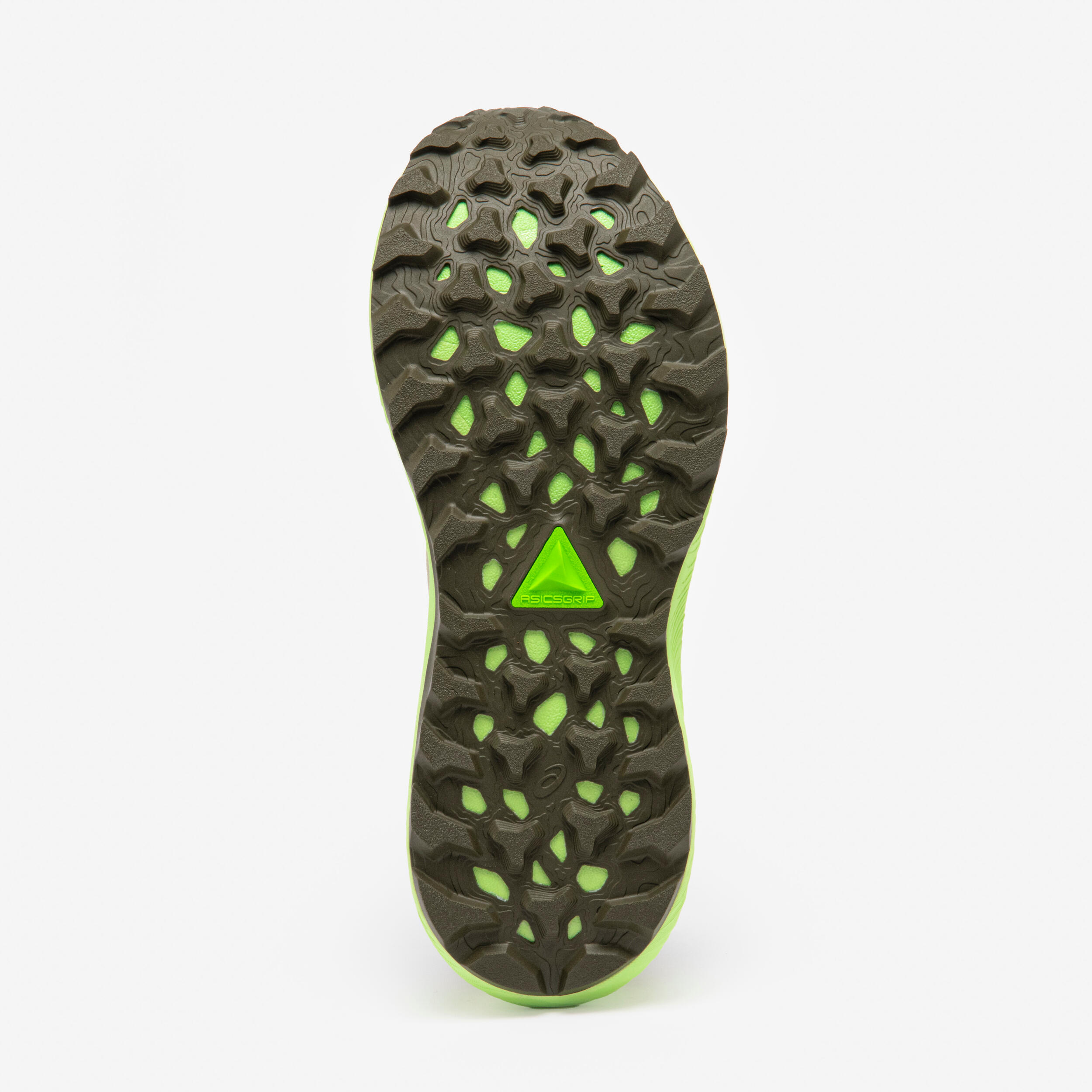 Chaussures de Trail Running Homme, Asics Trabuco Terra 3 vertes 7/11