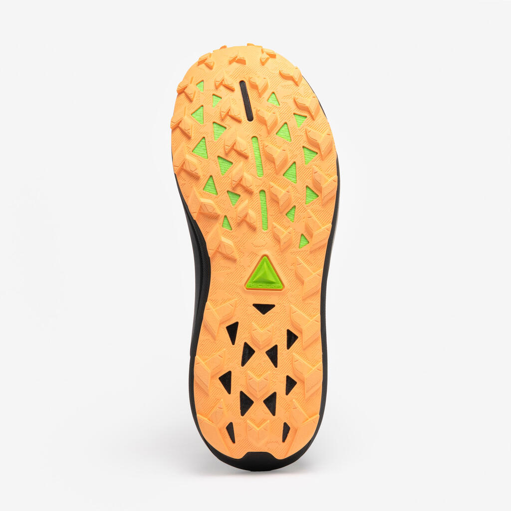 Moški copati za tek, Asics Gel-Trabuco 13 - črni/kaki/oranžni
