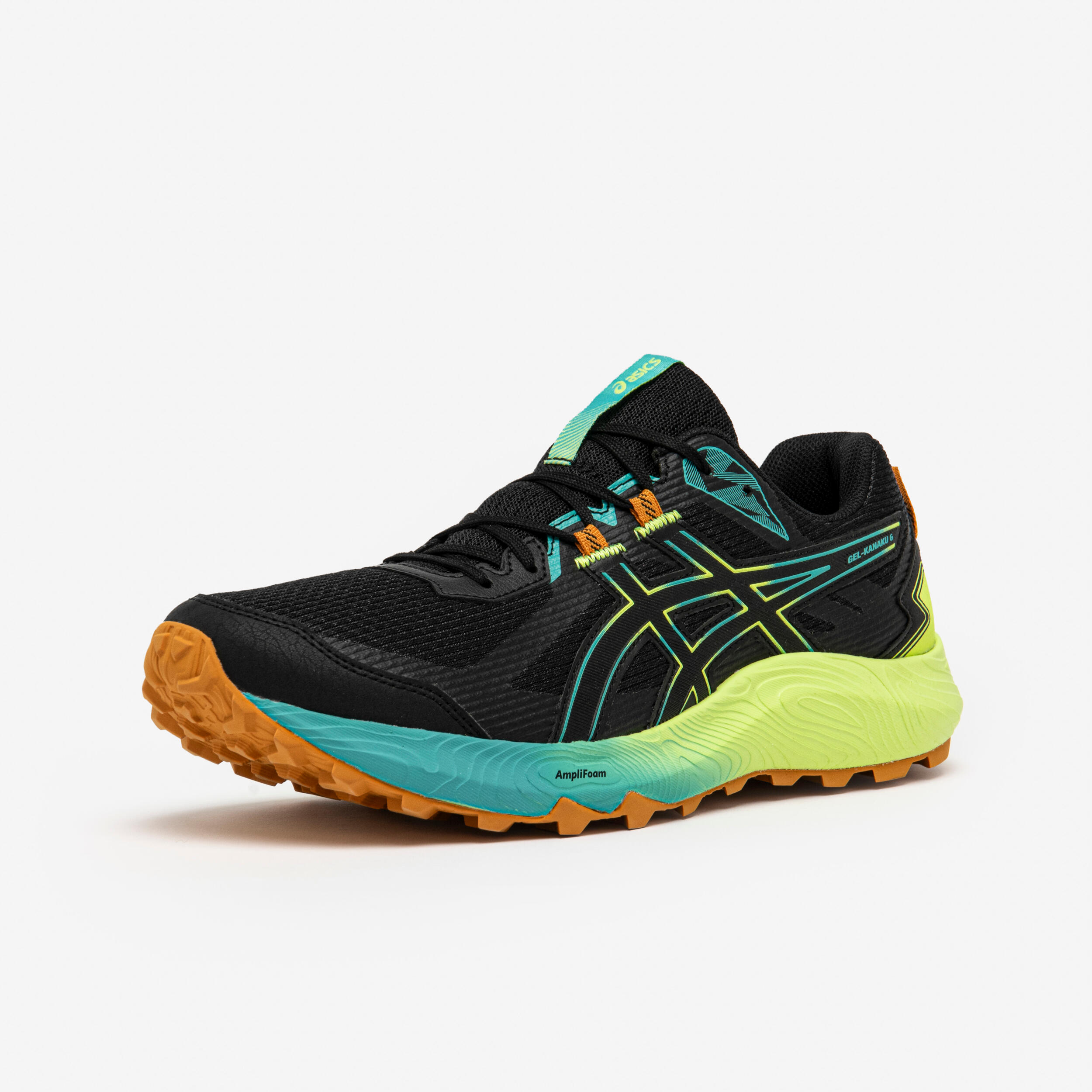Trailschoenen Gel Kanaku 6 heren zwart/geel 3/7
