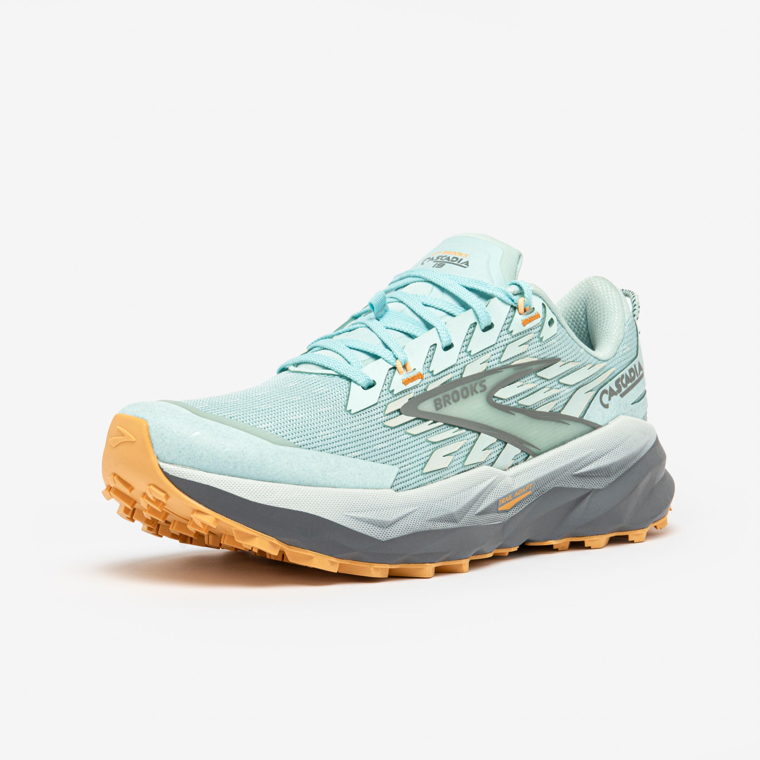 Zapatillas de trail running mujer, Brooks Cascadia 19 verde  3/7